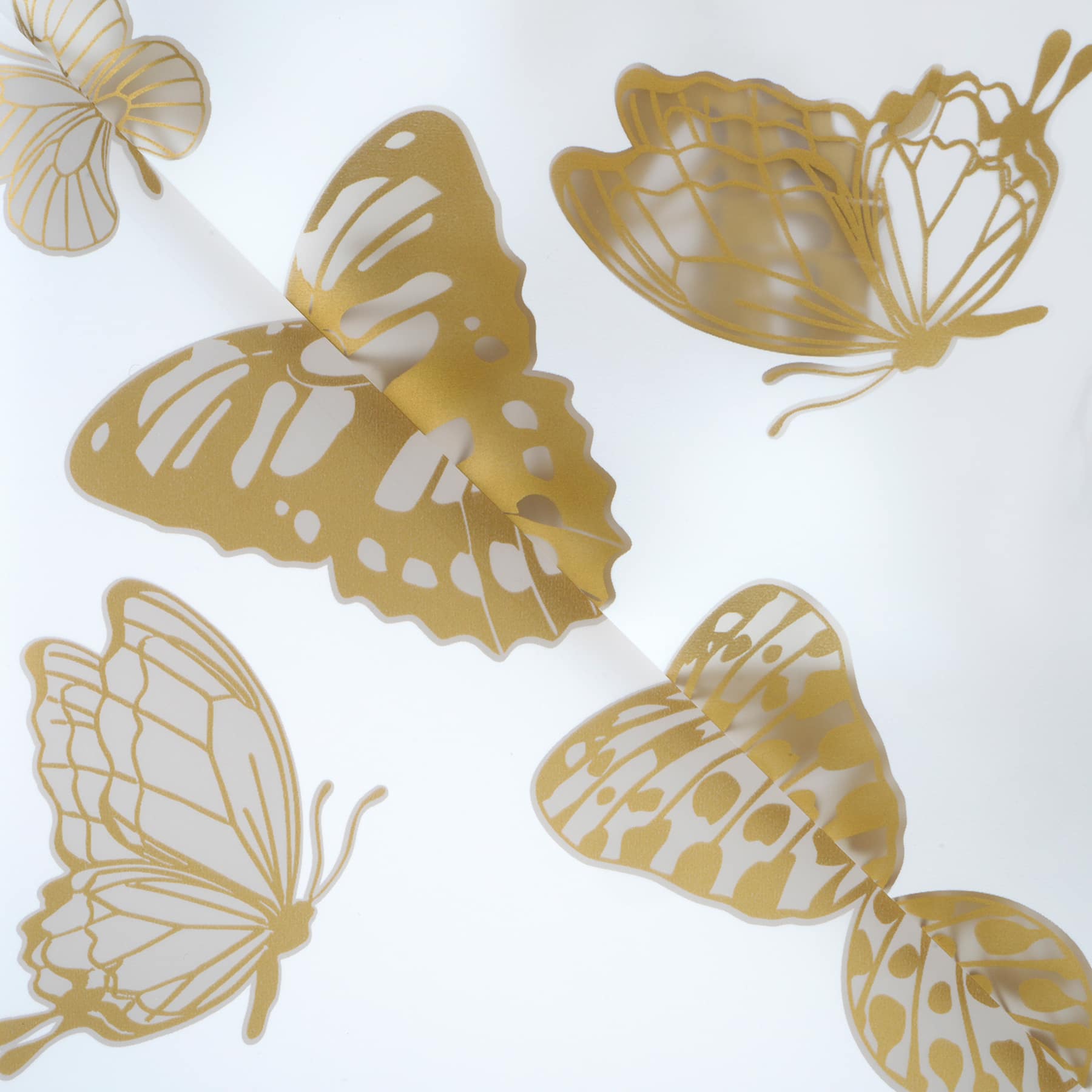 Gold Butterflies Floral Wrapping Paper, 12ct. by Ashland®