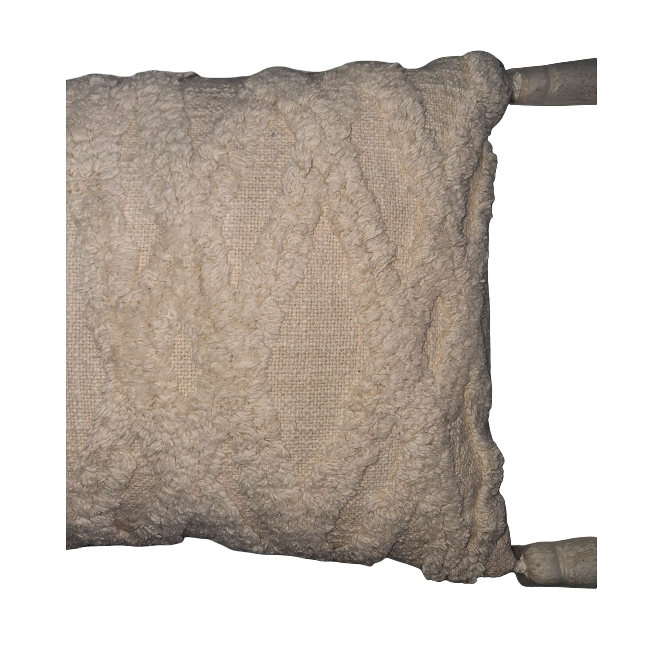 12" x 18" Ivory Tufted Throw Pillow by Ashland®