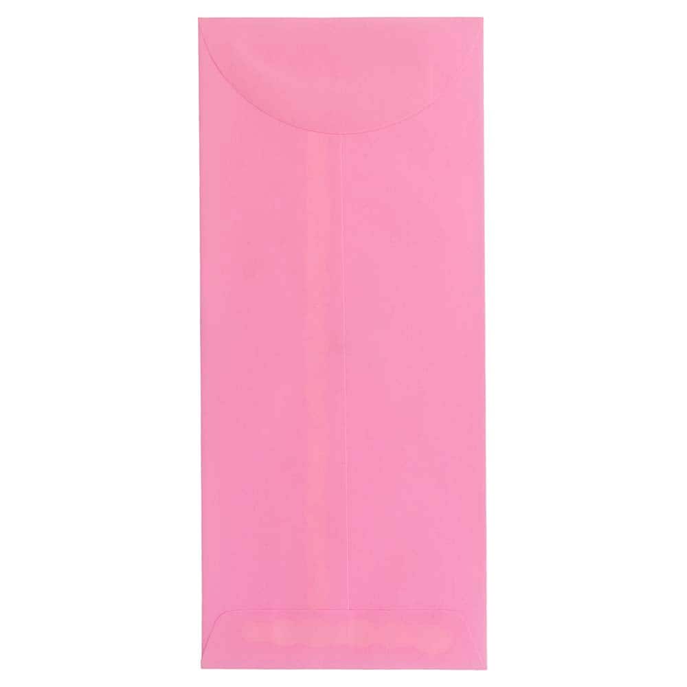 JAM Paper 4.75" x 11" Ultra Pink Business Envelopes, 25ct.