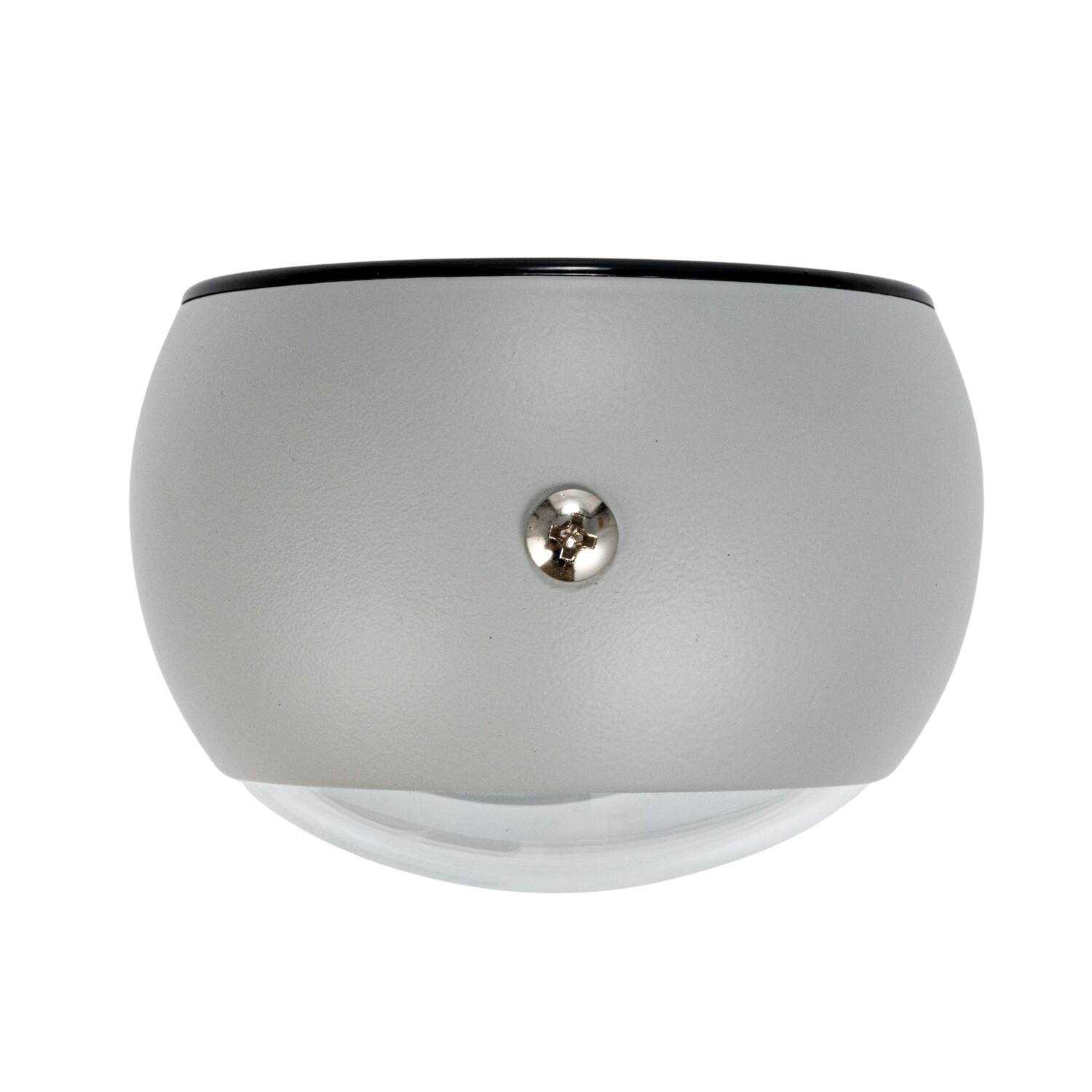 Hello Honey® 5" White Round Metal Table Clock with Alarm