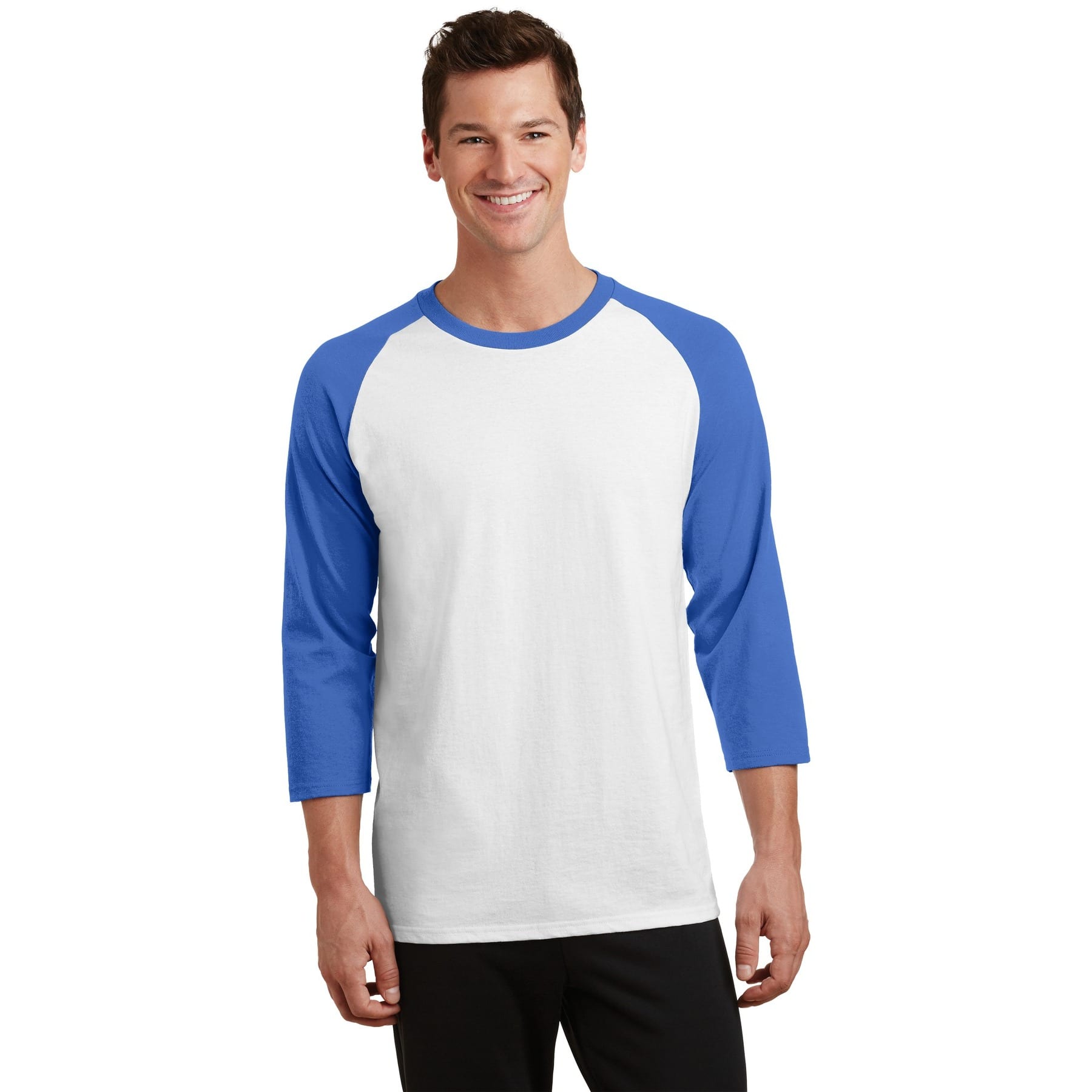 Port & Company® Core Blend 3/4-Sleeve Raglan Tee