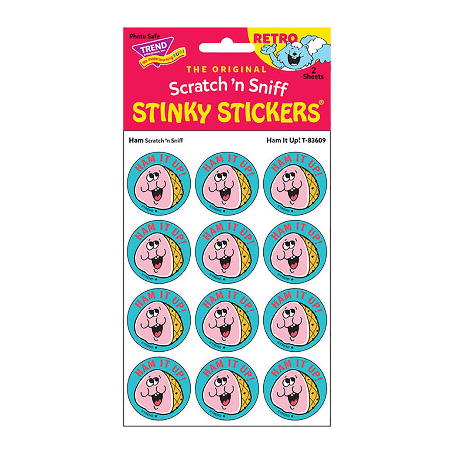 TREND Enterprises® Ham It Up! Ham Scented Stickers, 6 Packs of 24