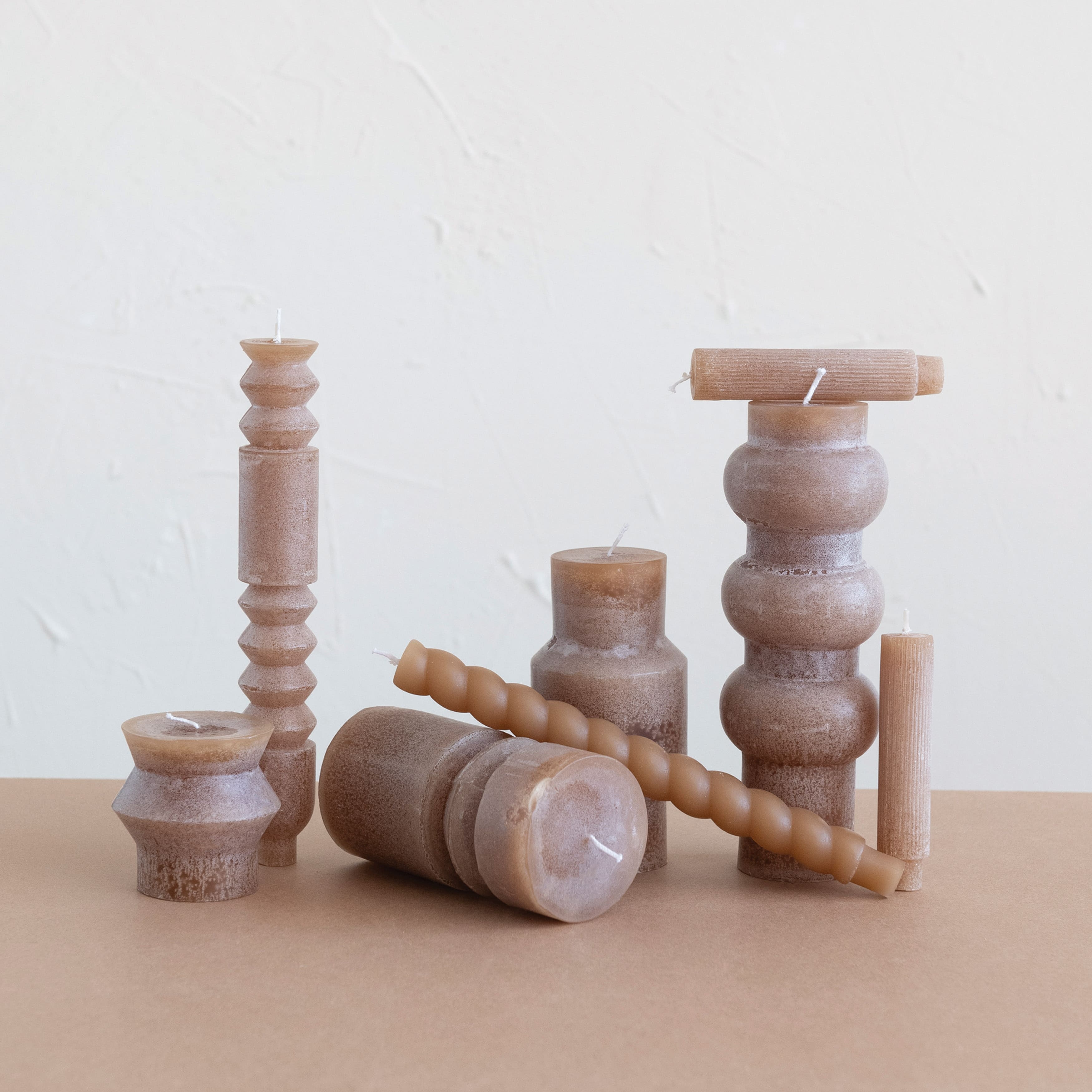 Hello Honey® 10" Unscented Totem Taper Candles in Box