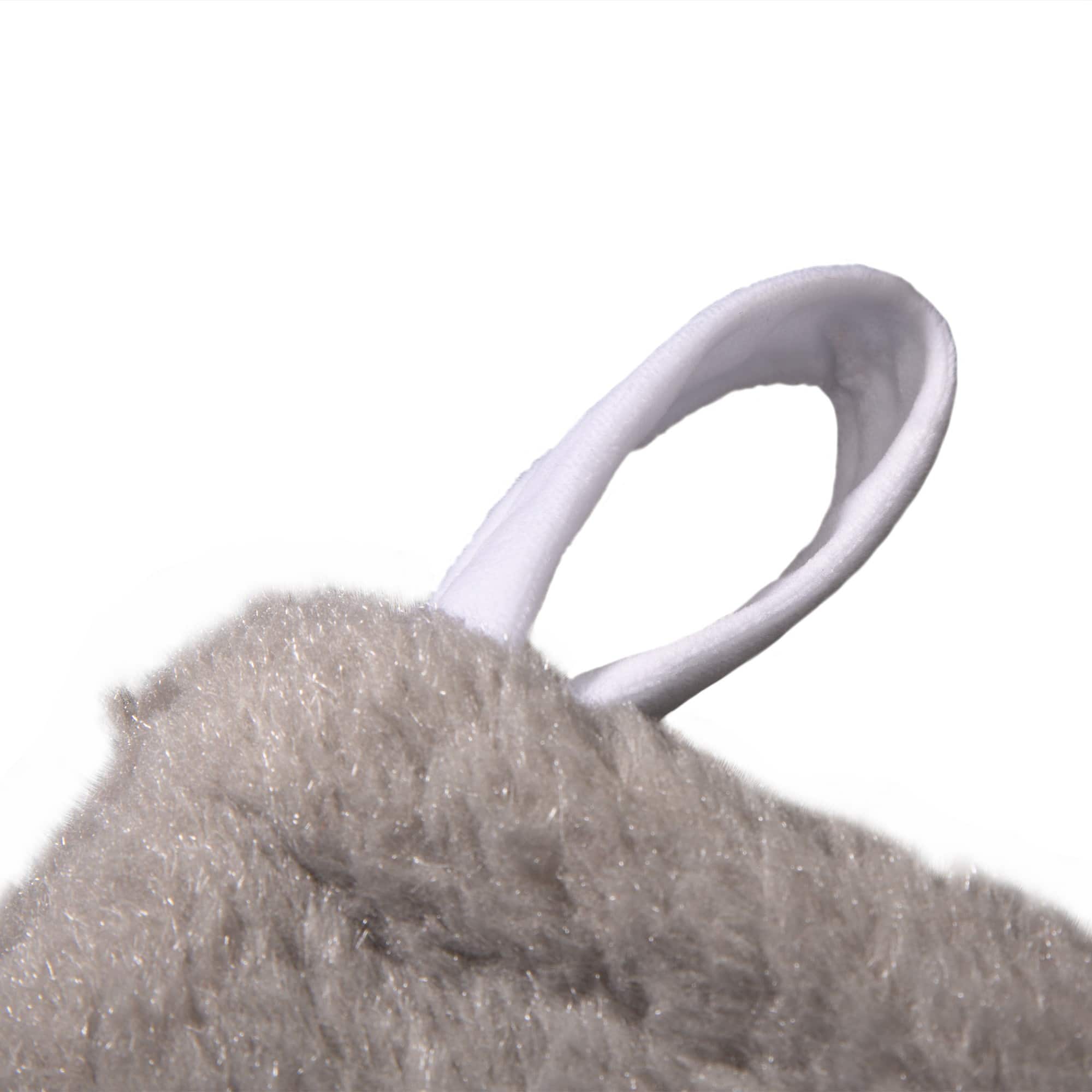 Glitzhome® White Fleece Christmas Stocking & Tree Skirt Set