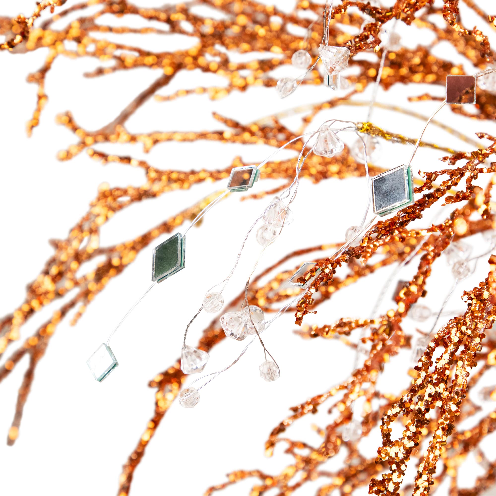 3.8ft. Unlit Crystallized Gold Glitter Artificial Potted Christmas Tree