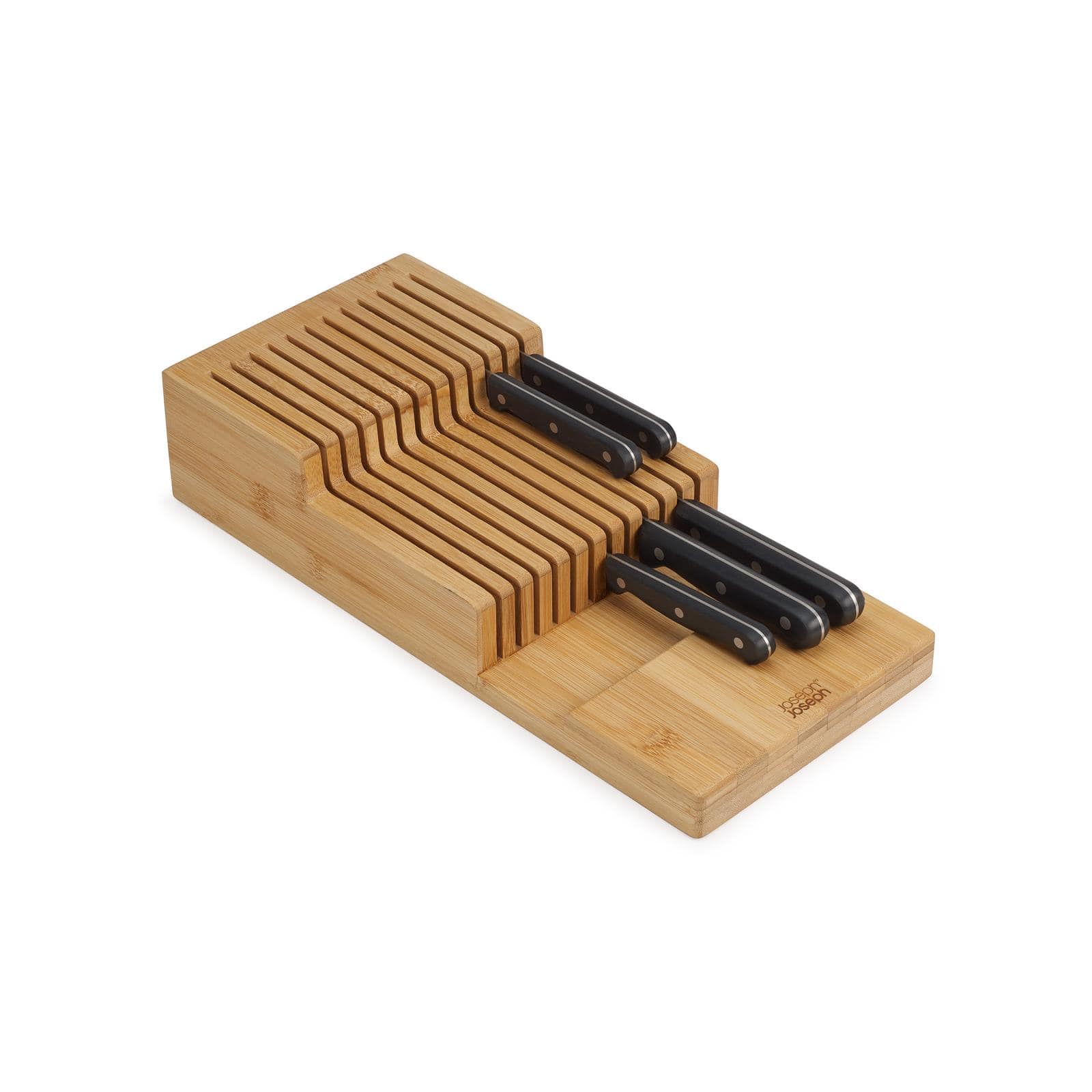 Joseph Joseph DrawerStore Bamboo Large 2-tier in-drawer knife organizer