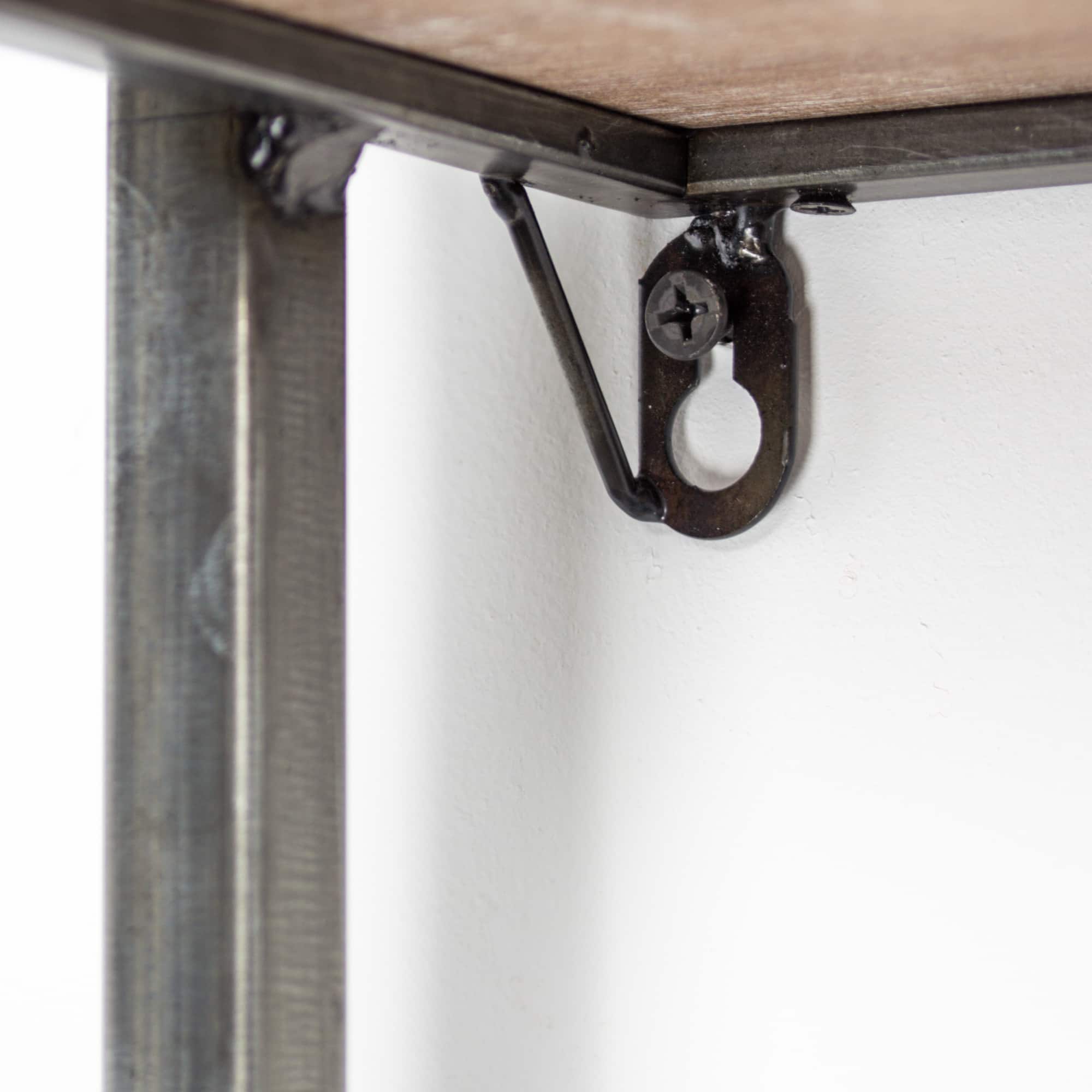 Rustic Hanging Shelves Rack