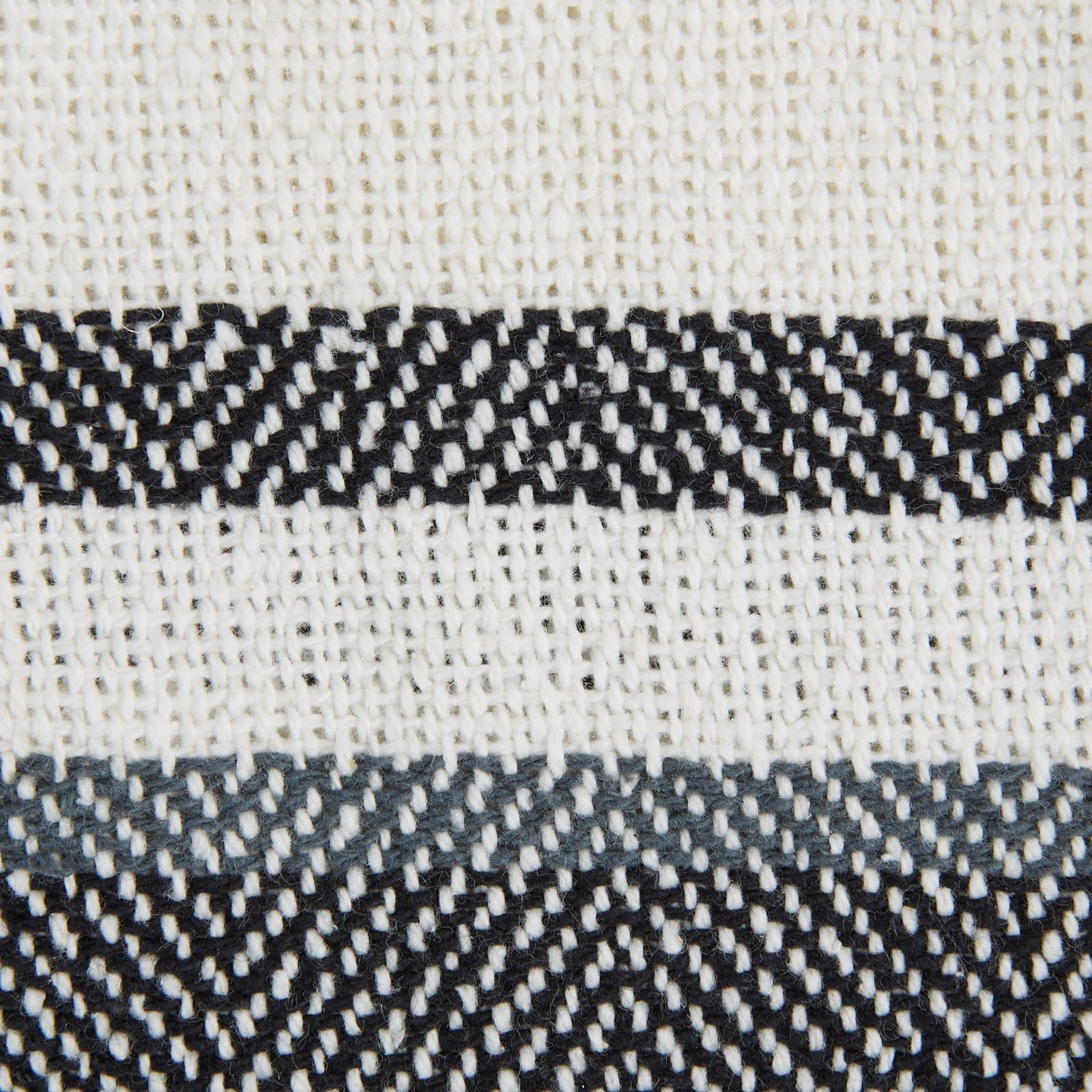 DII® Black & Mineral 2-Tone Chevron Stripe Throw