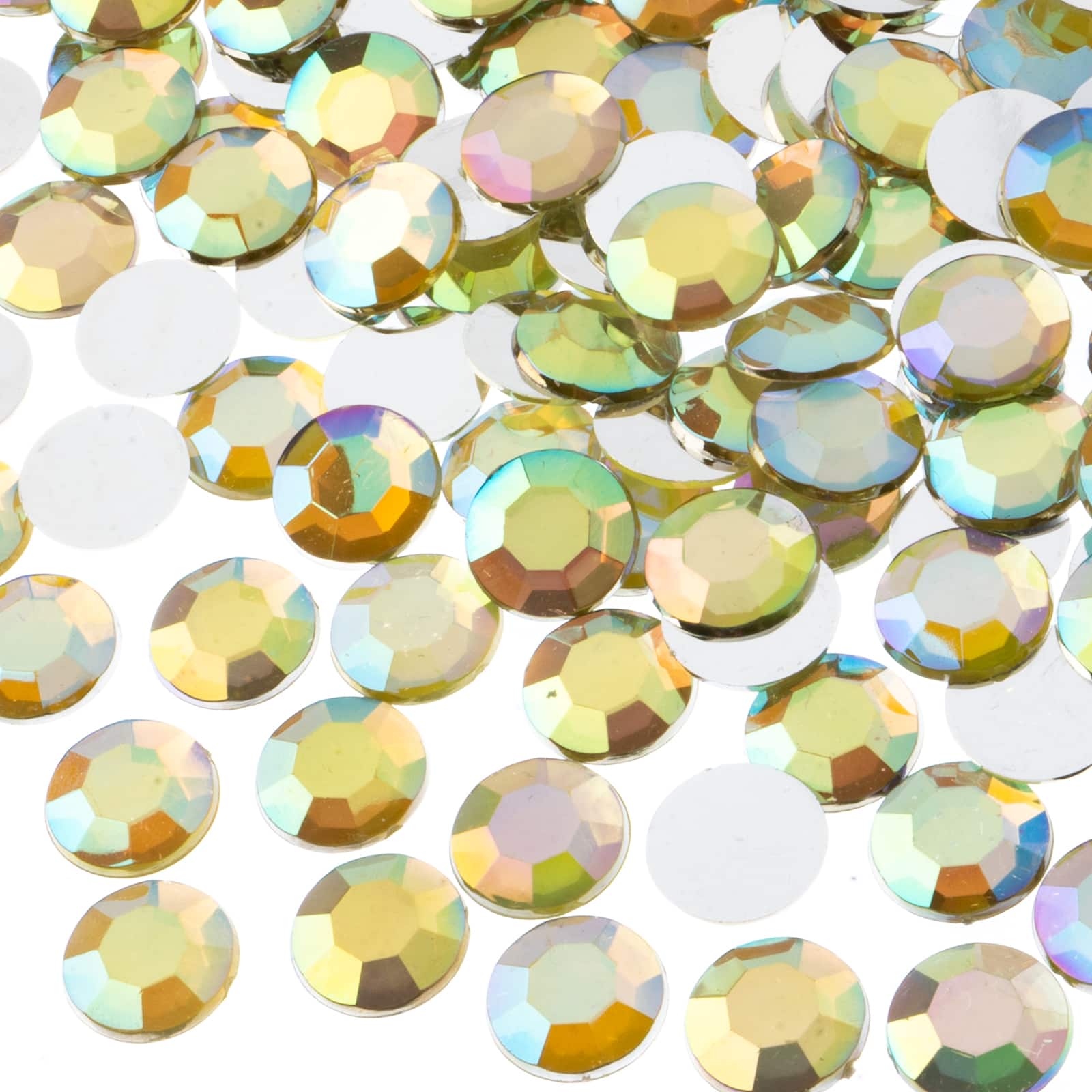 John Bead 12mm Acrylic Round Flat Back Rhinestones, 400ct.