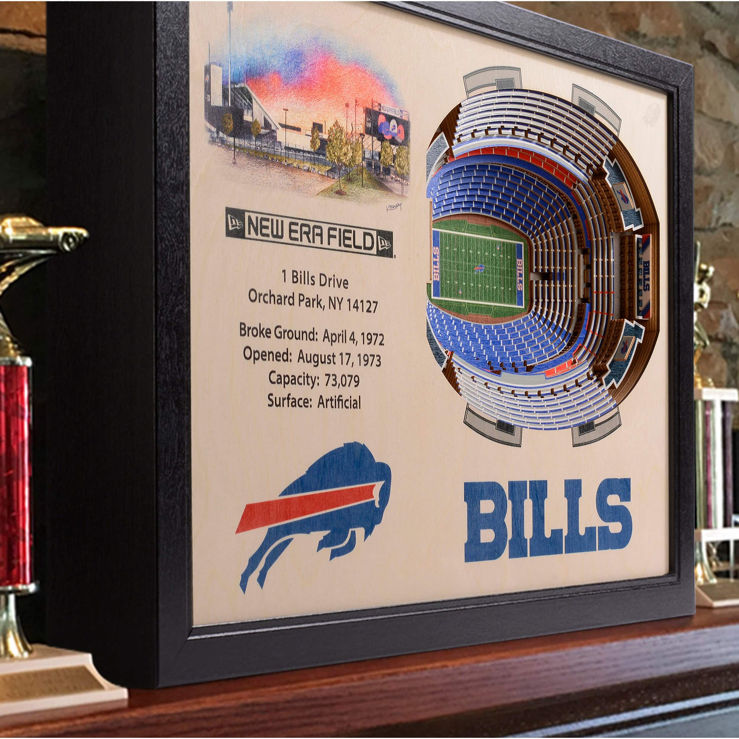 NFL 25 Layer StadiumView Wall Art