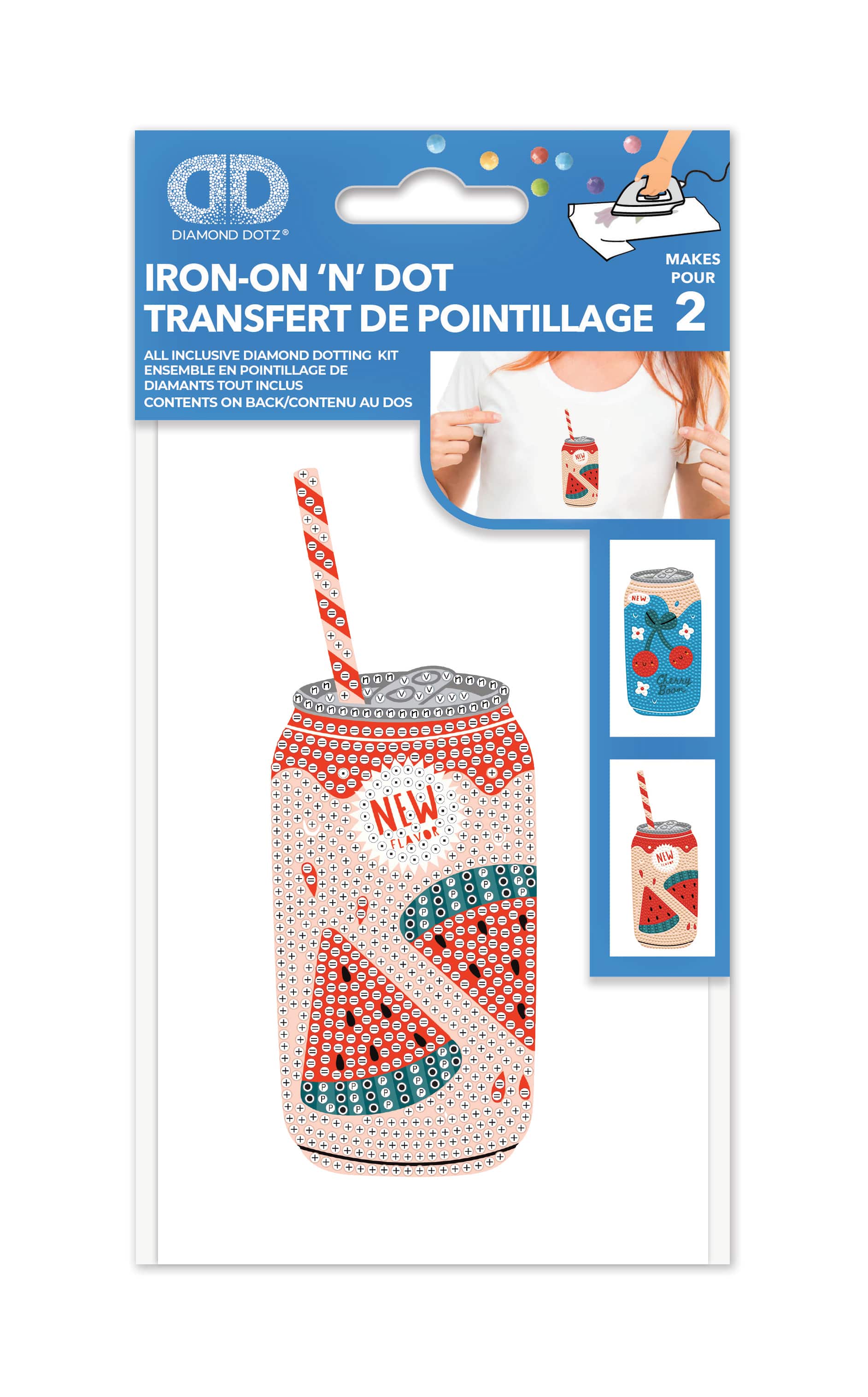 Diamond Dotz® Fruity Soda Iron-On 'n' Dot Kit