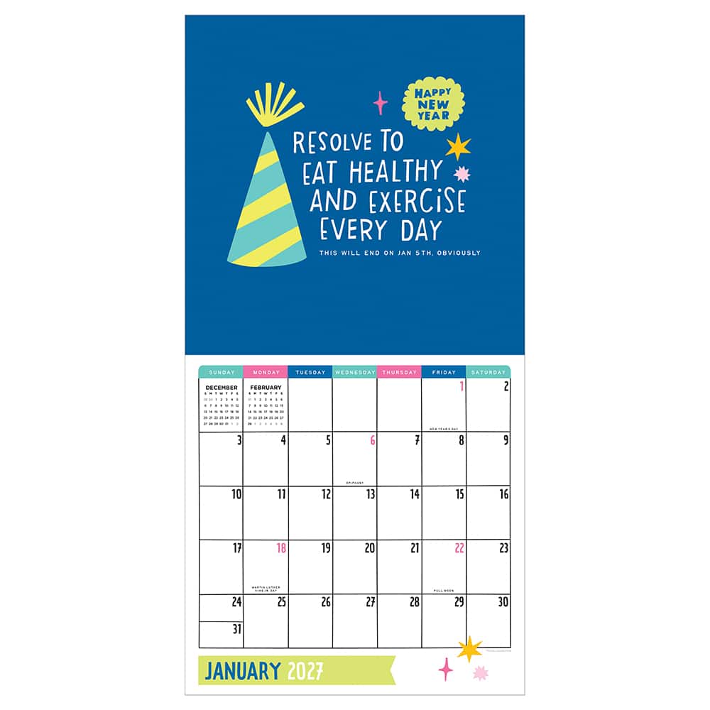 2027 Amy Smyth Humor Wall Calendar