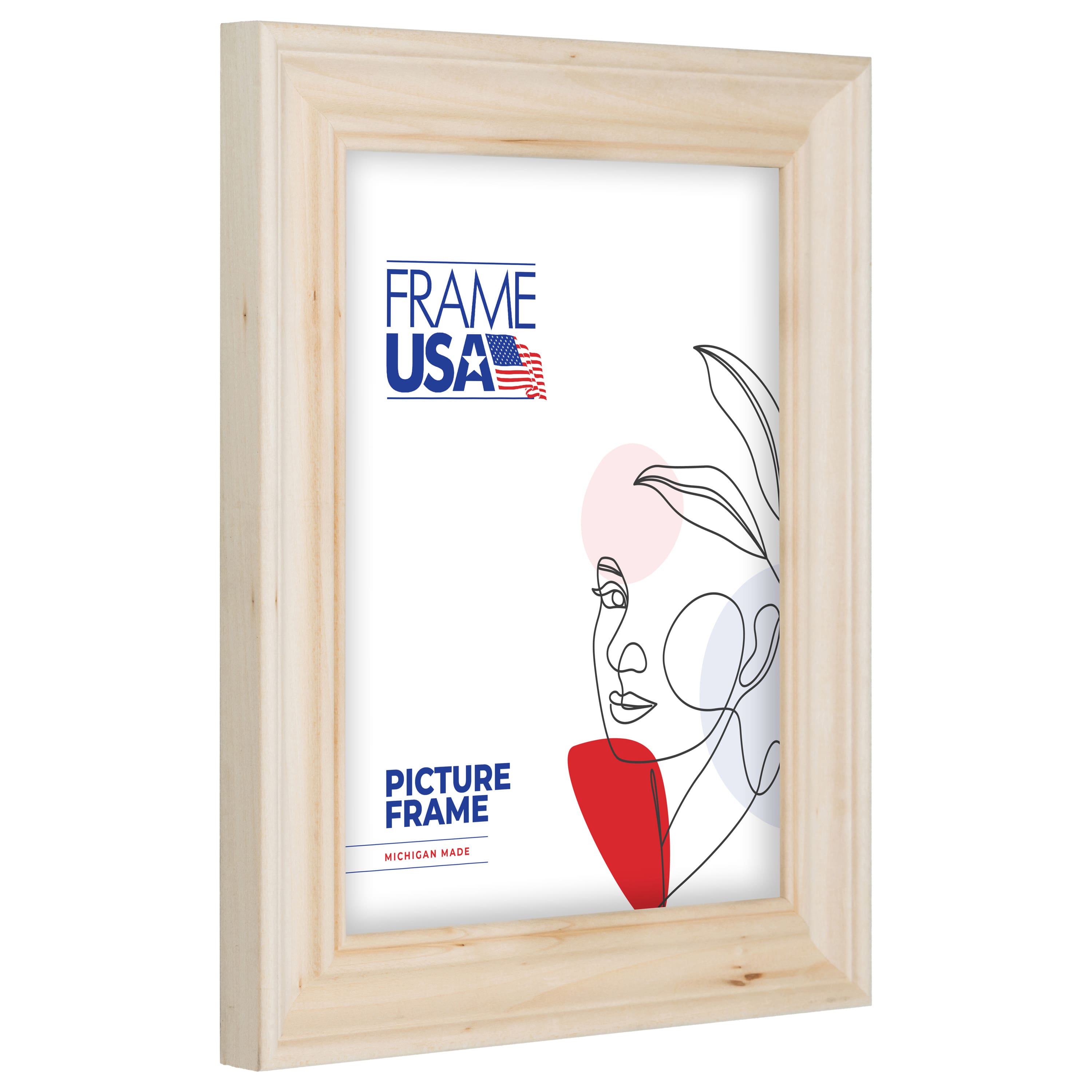 Frame USA Unfinished Profile #1 Single Image Picture Frame