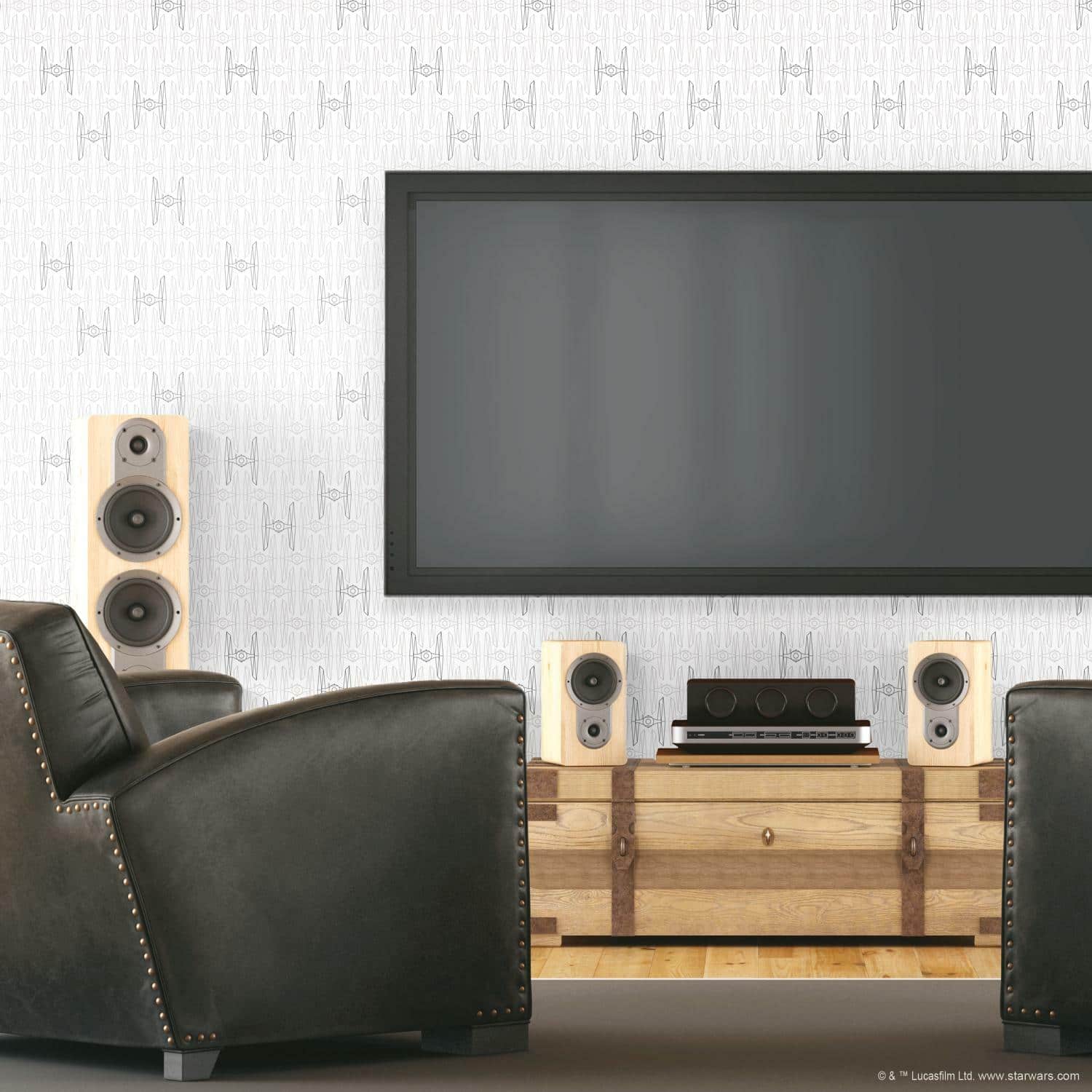 RoomMates Star Wars Tie Fighter Peel & Stick Wallpaper