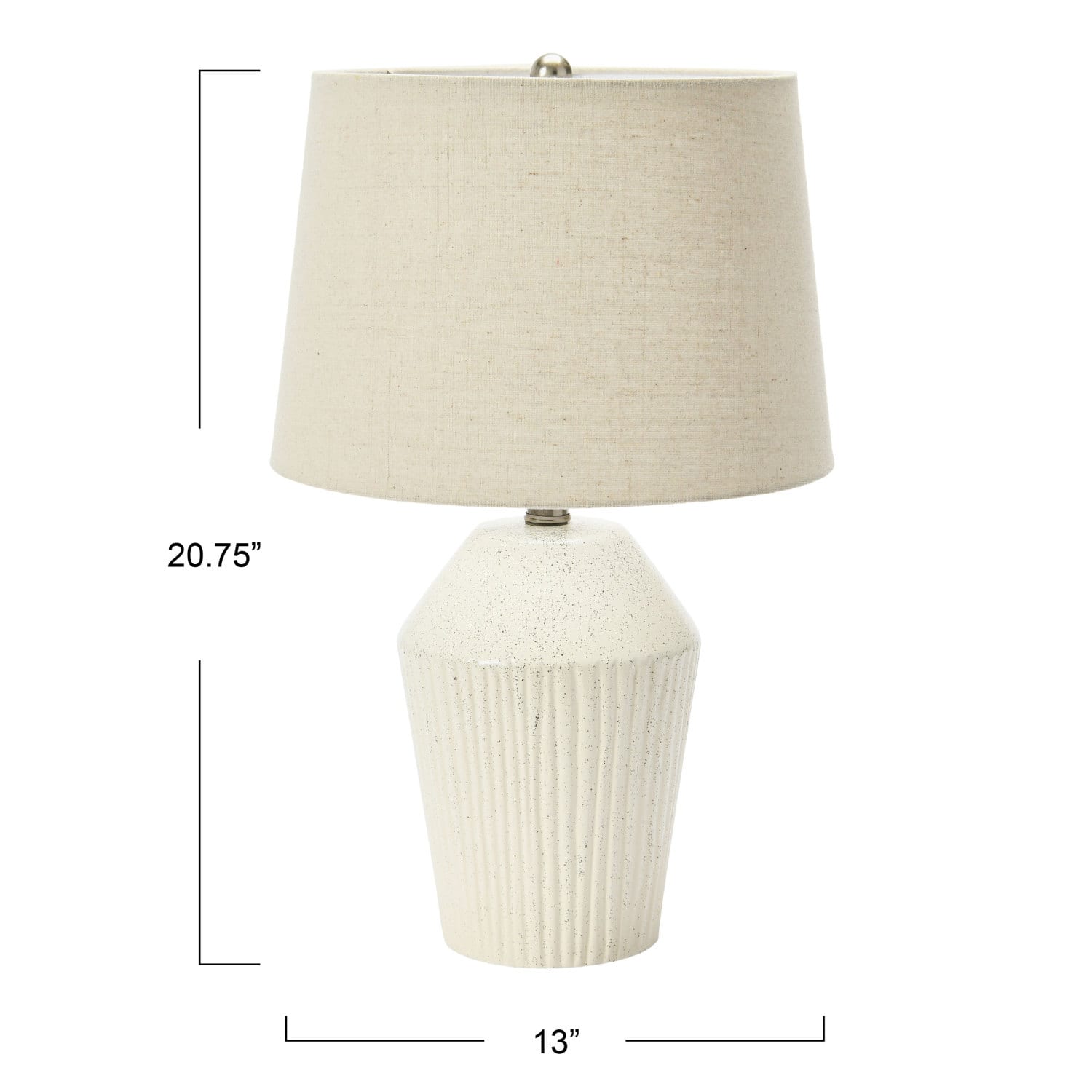 Hello Honey® 21" Round Stoneware Desk Lamp