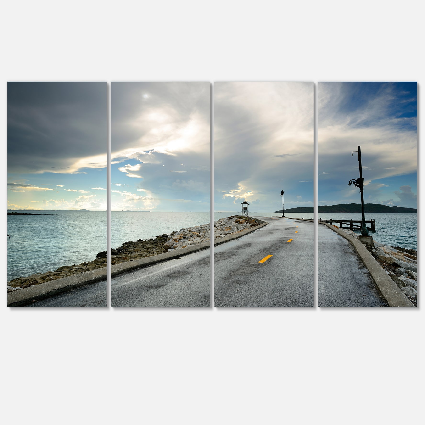 Designart - Vintage Pathway into the Ocean