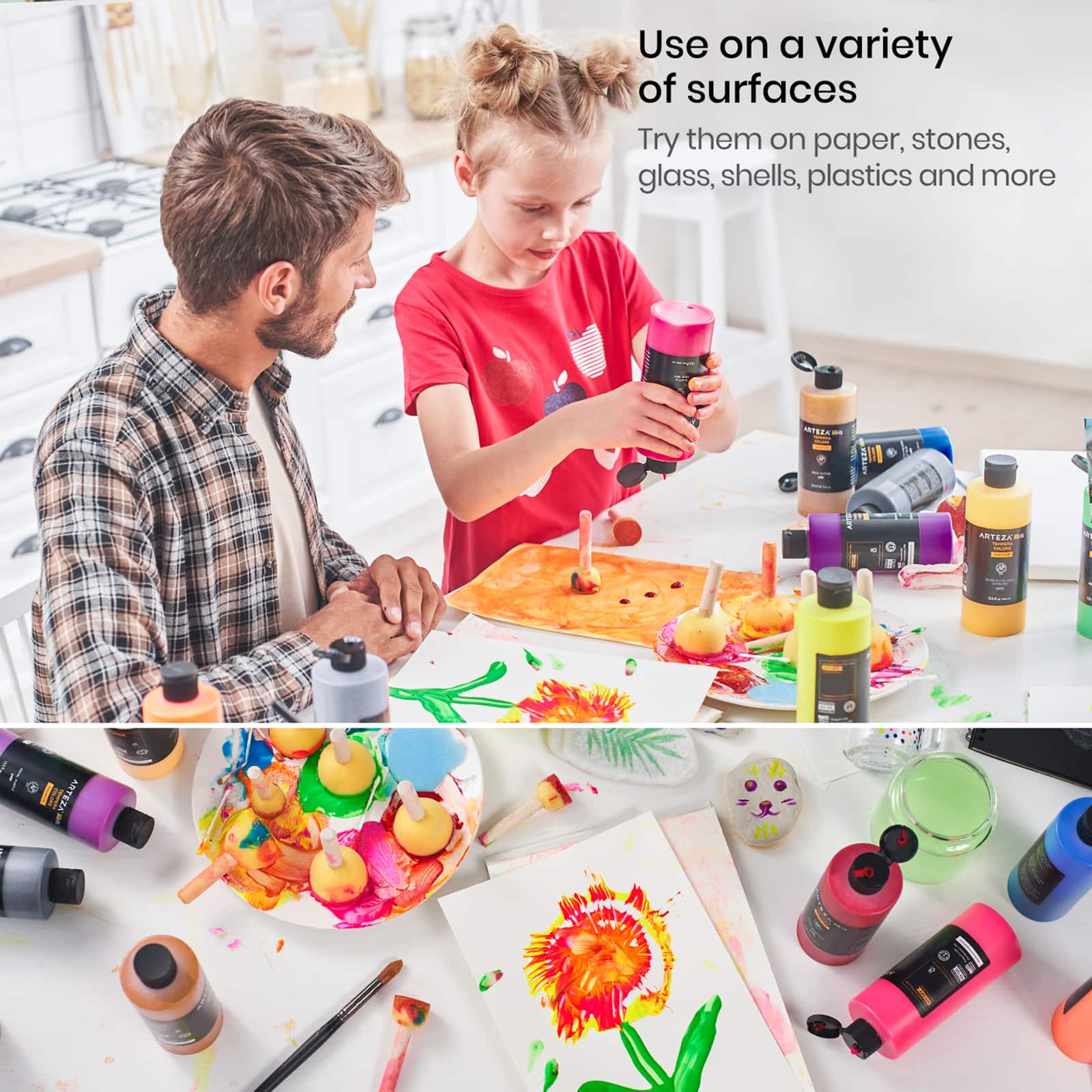 Arteza® Kids Premium Tempera Paint, 13.5 oz/400 ml, Assorted Colors, set of 16