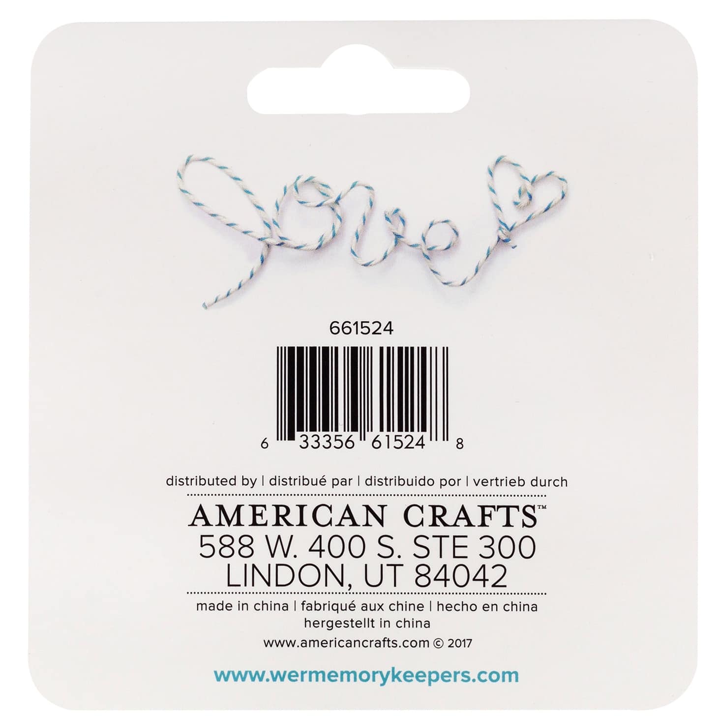 We R Memory Keepers® 3yd. Blue Happy Jig Baker's Twine Wire