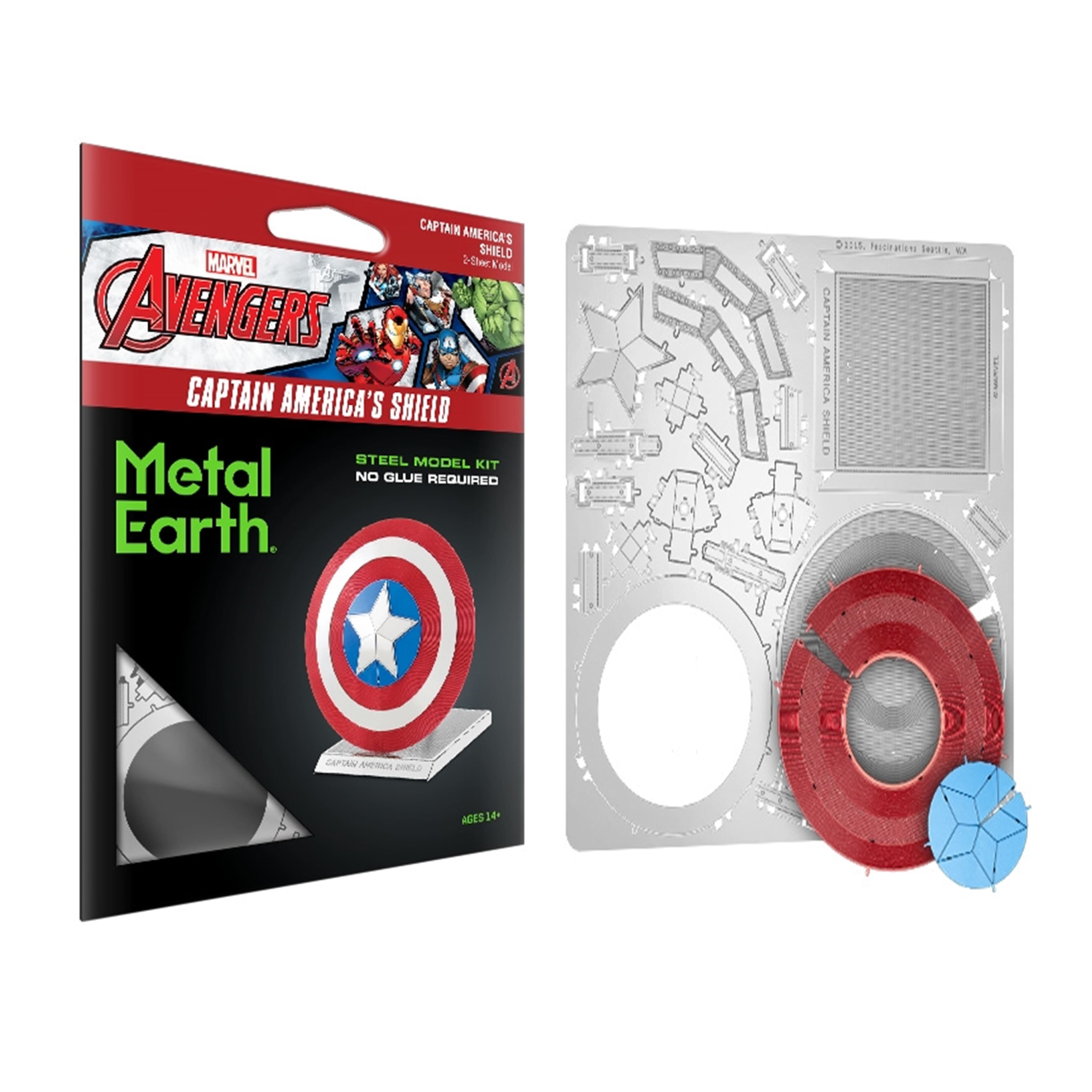 Metal Earth® Marvel® Avengers Captain America's Shield Steel Model Kit