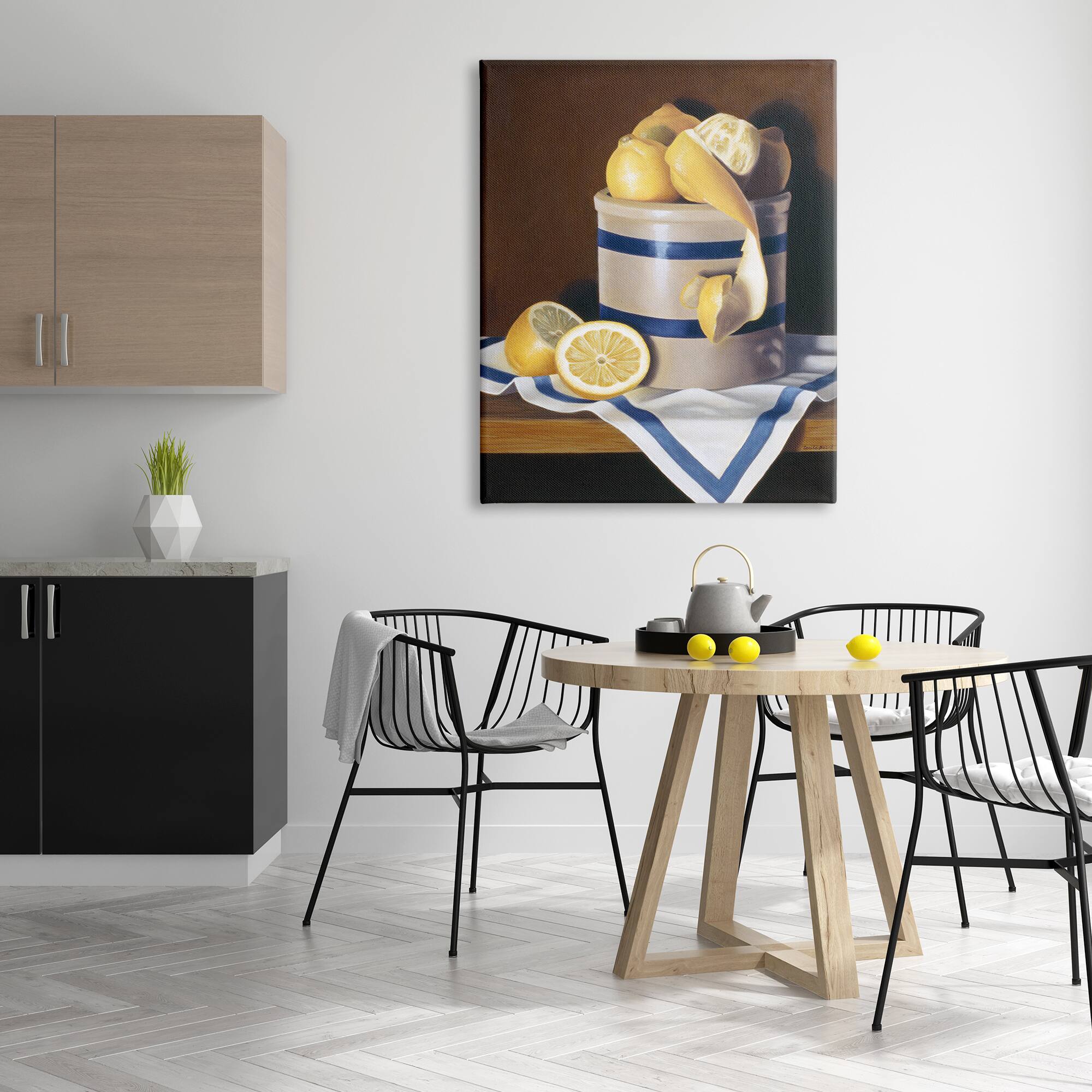 Stupell Industries Realistic Country Lemon Peel Jar Canvas Wall Art