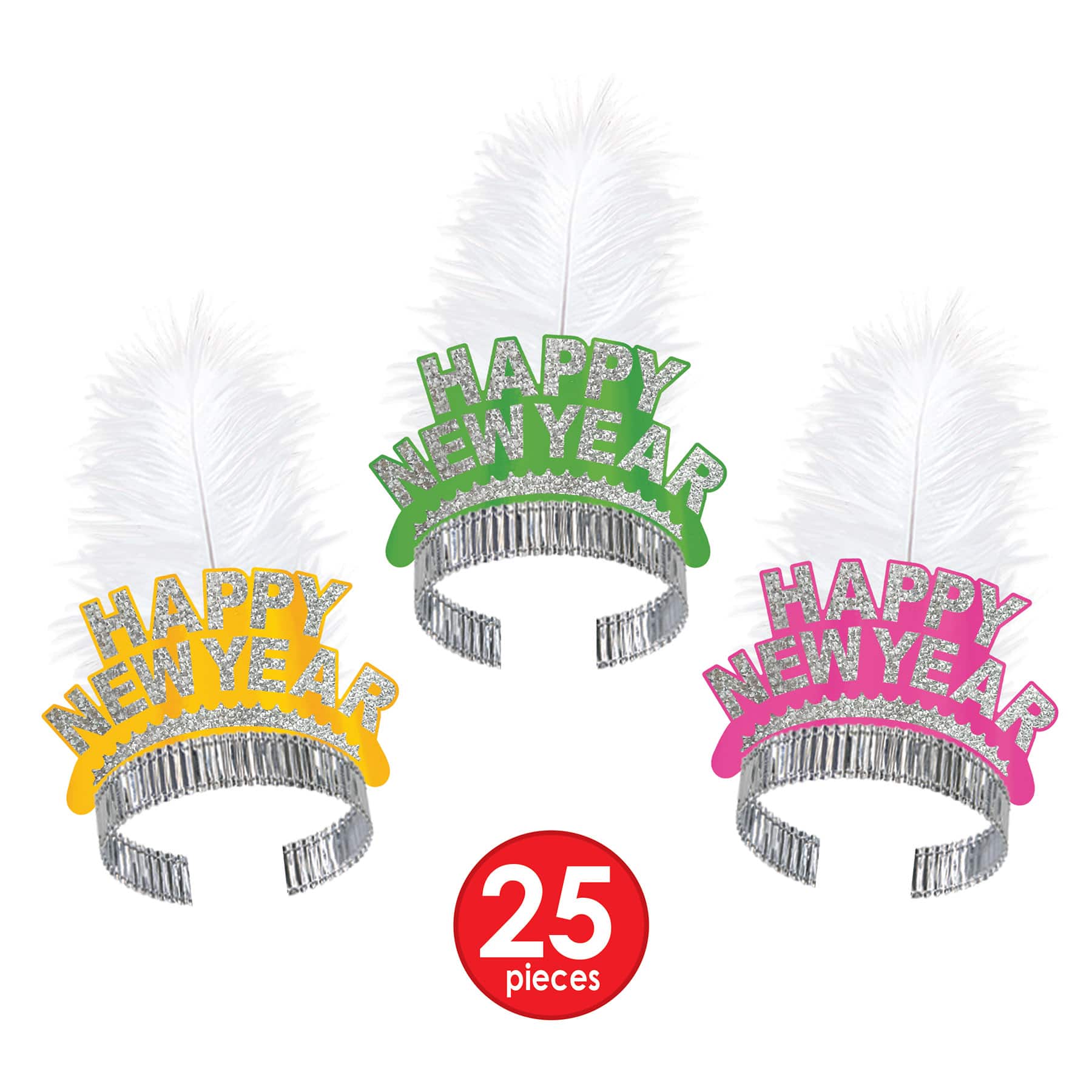 Beistle White New Year Caribbean Swing Party Favor Kit for 50