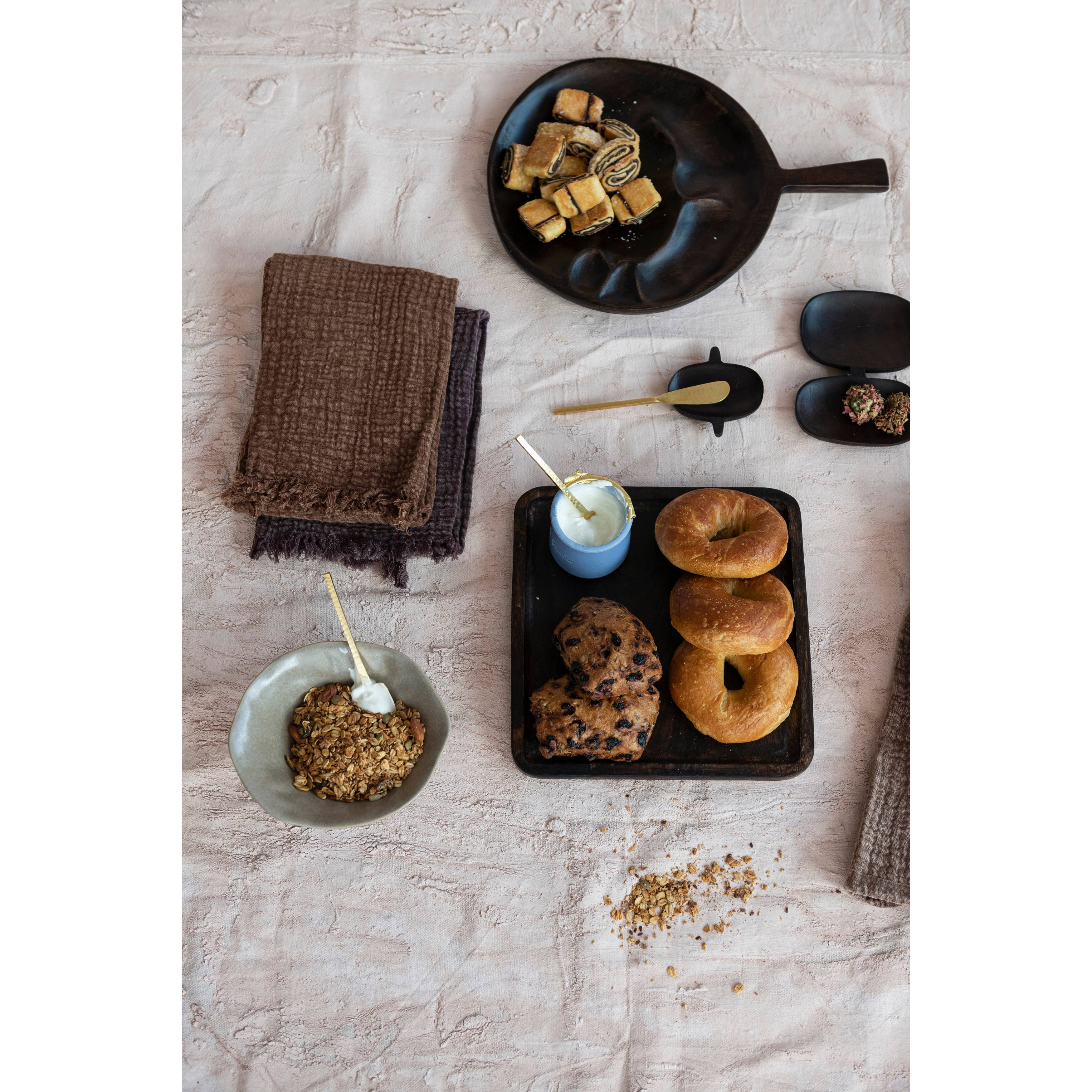 Hello Honey® Embroidered Cotton Tea Towels with Fringe Set