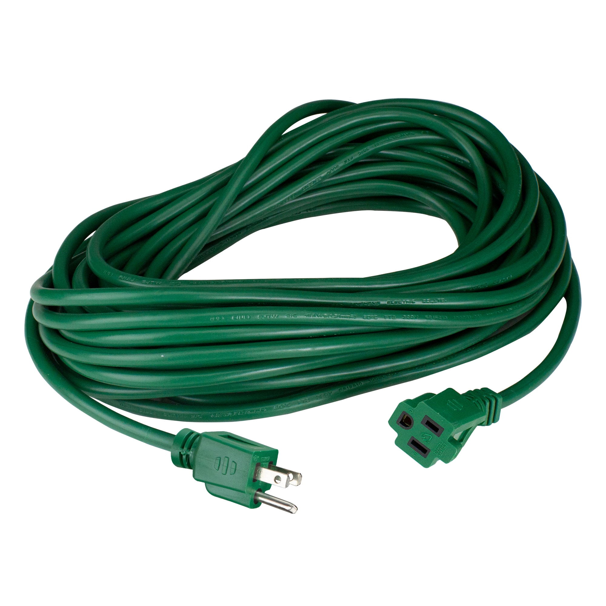 3-Prong Outdoor Extension Power Cord - 100' - Green