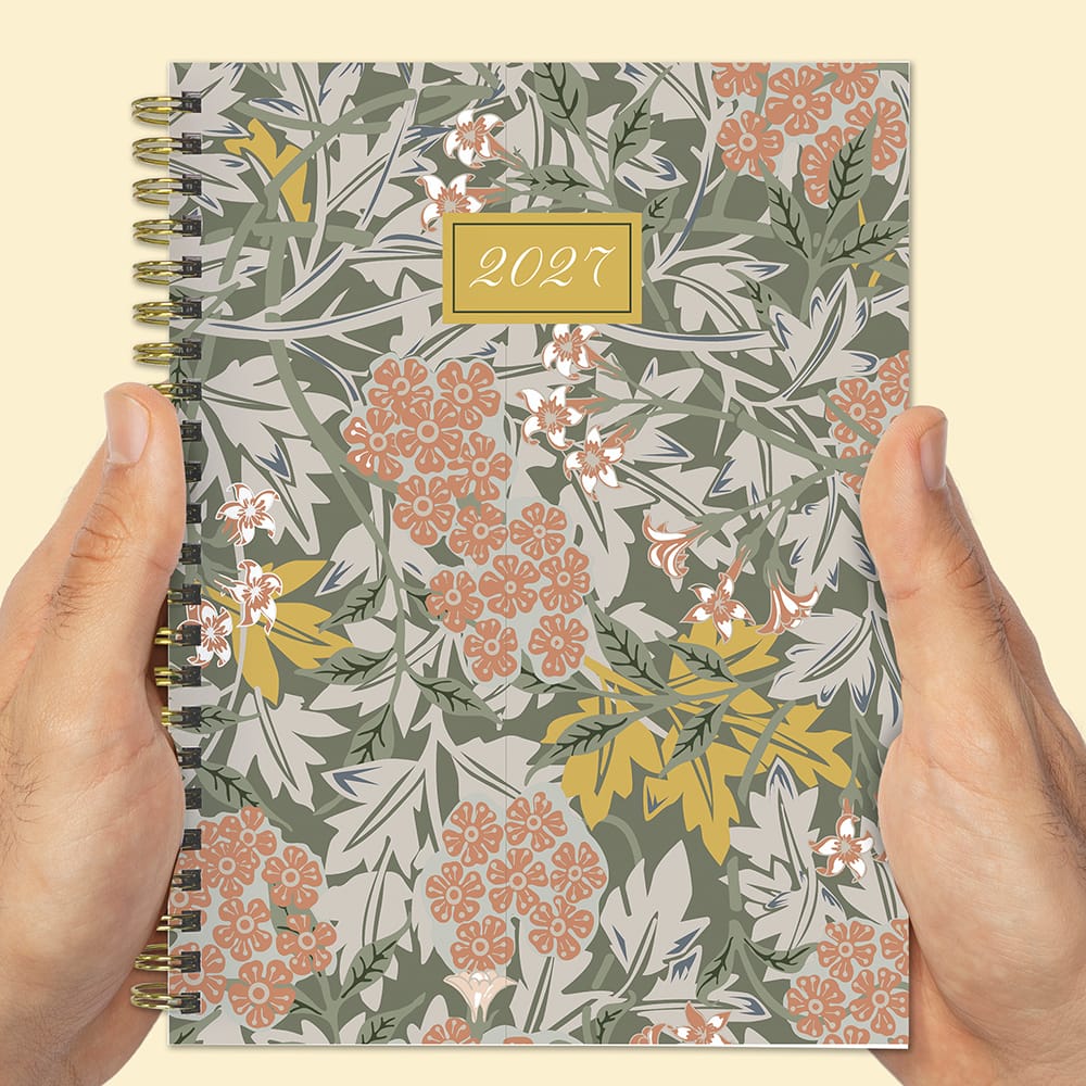 2027 Garden Bouquet Medium Weekly Monthly Planner