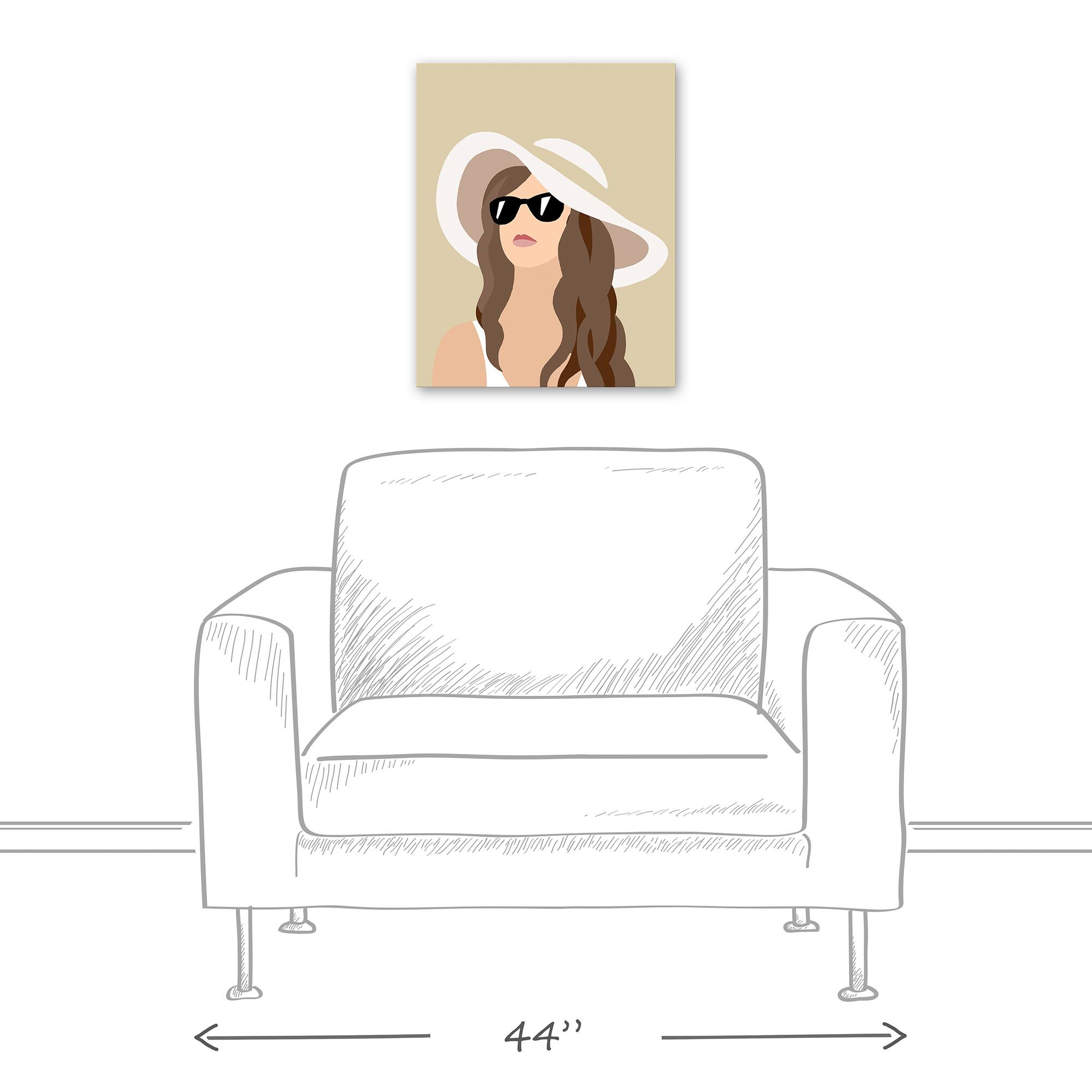 Beach Girl Canvas Wall Art