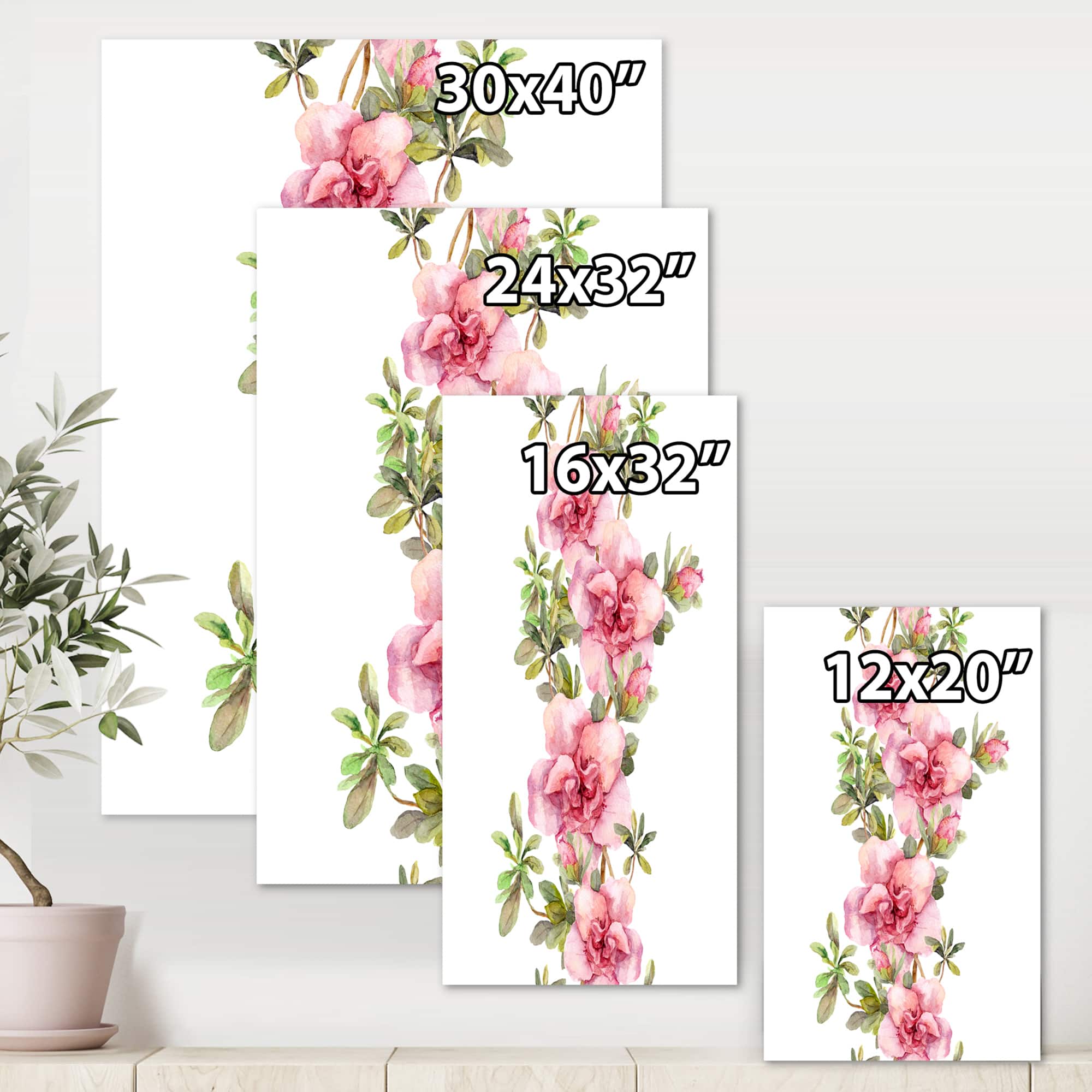 Designart - Bouquet of Pink and Purple Flowers II