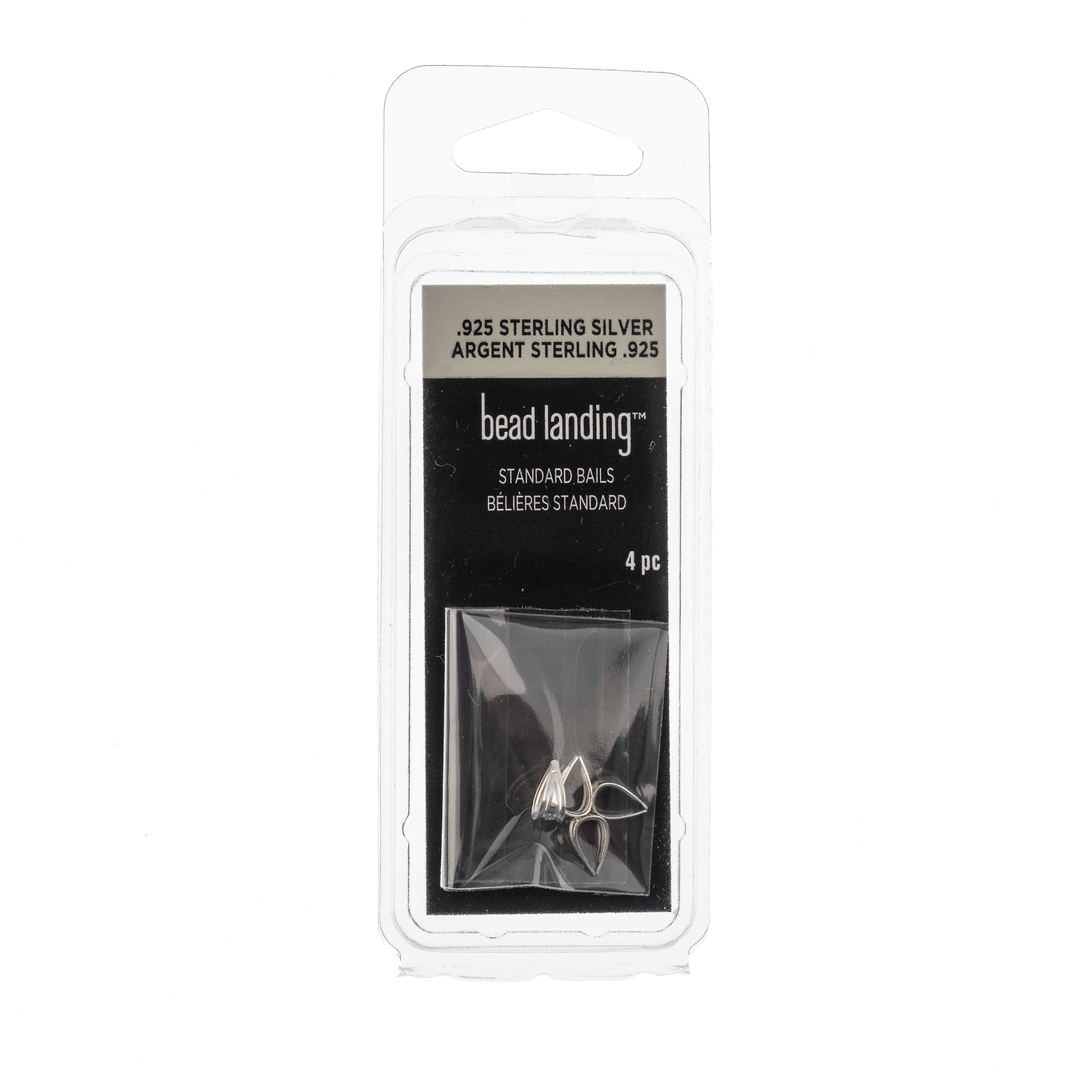 Sterling Silver Small Bails, 4ct. by Bead Landing™