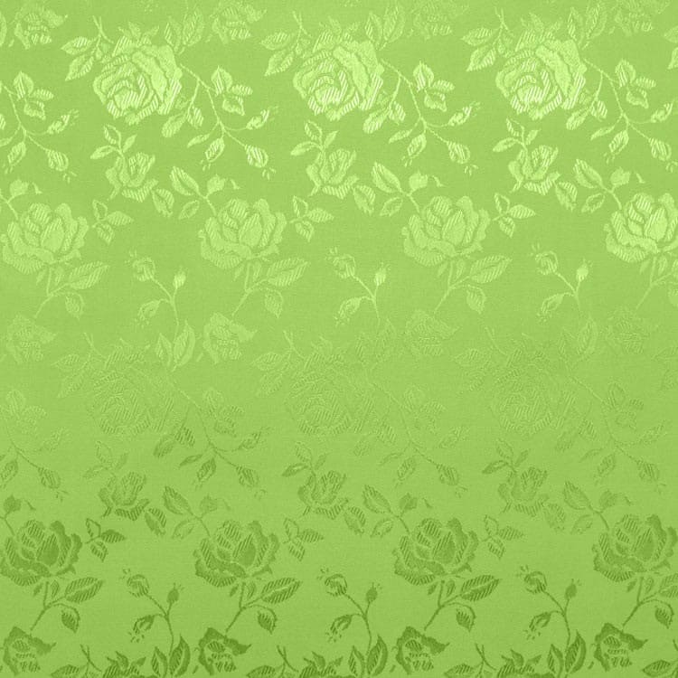 Citrus Green Jacquard Satin
