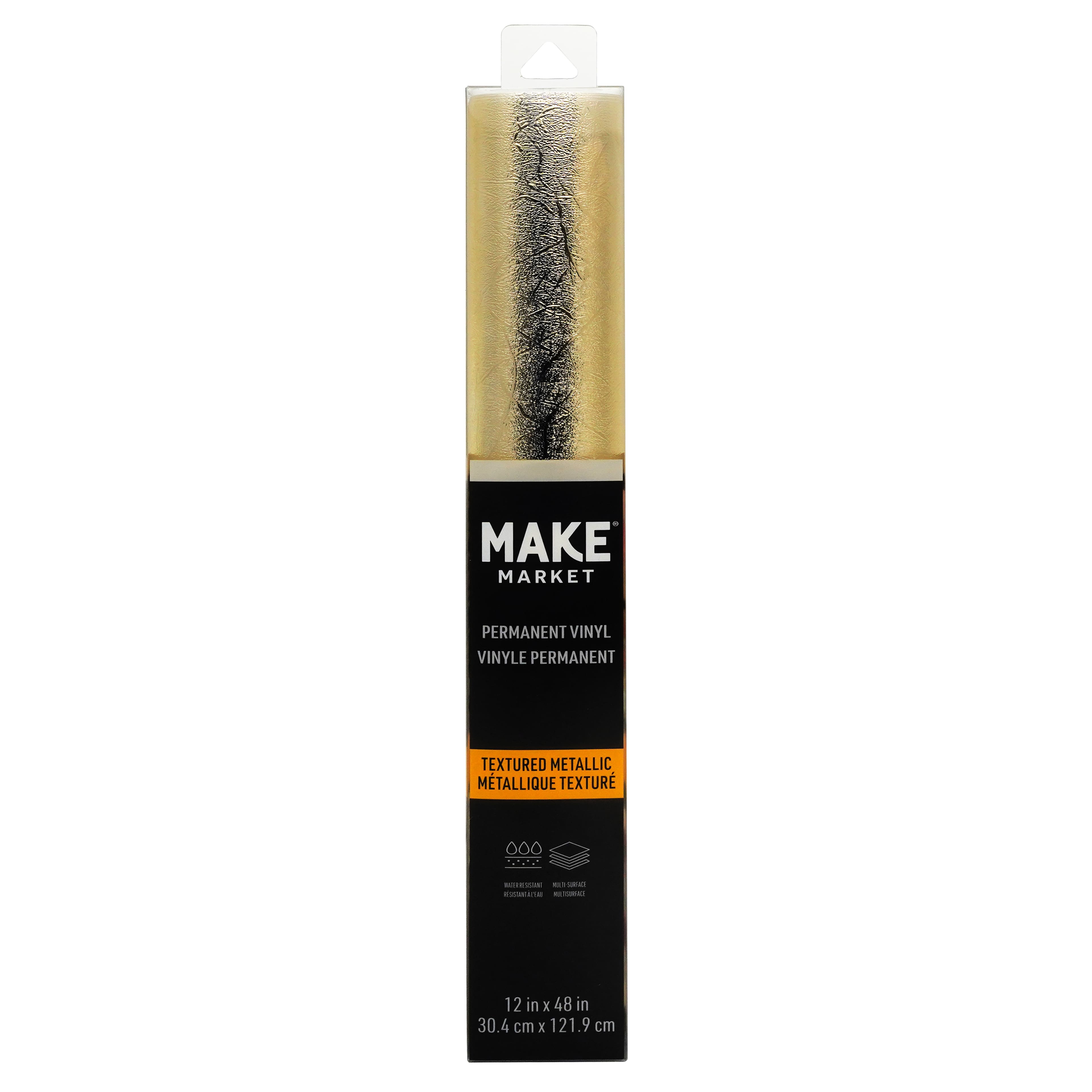 12 Pack: Textured Metallic Permanent Vinyl by Make Market®