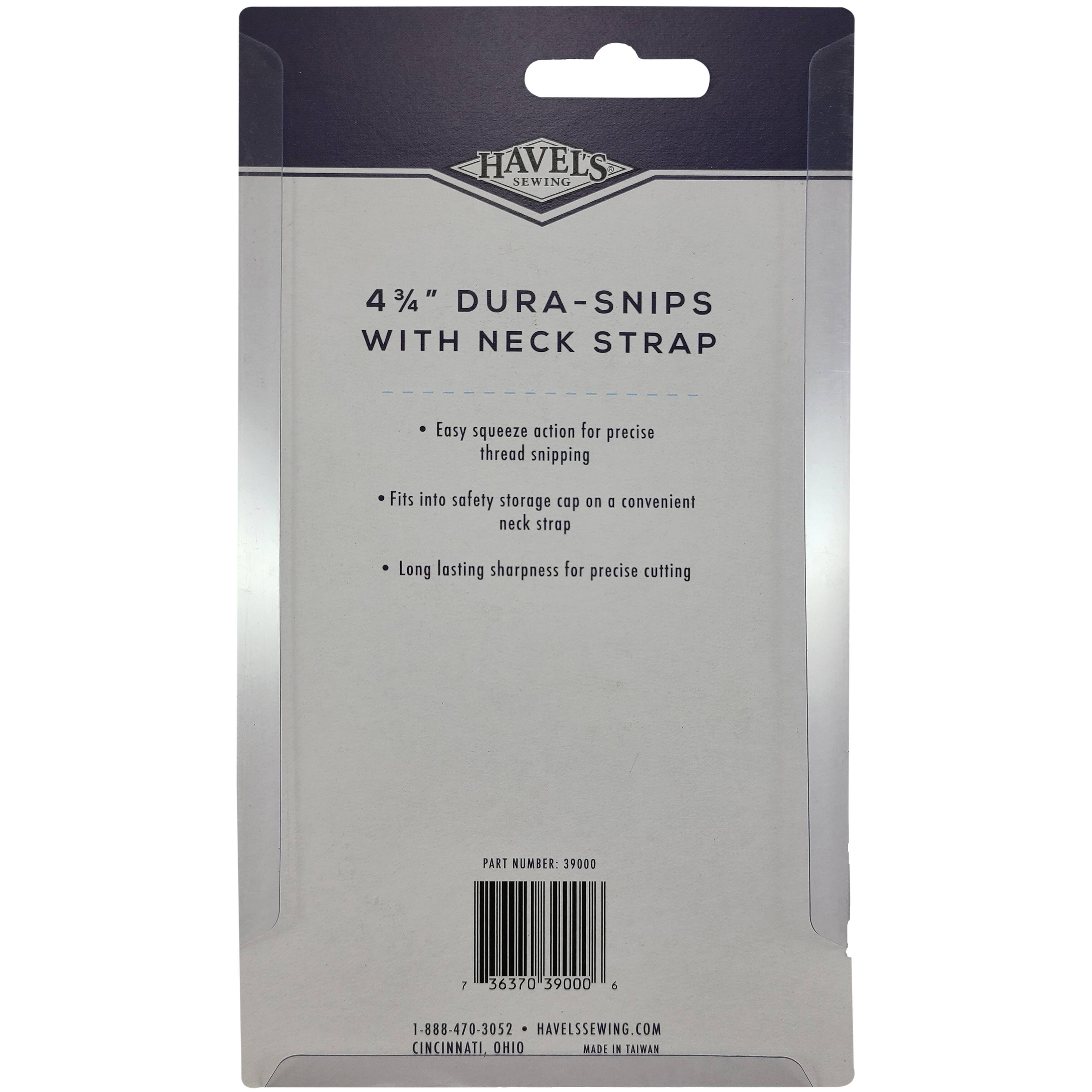 Havel's Dura Snips 4.75" Squeeze-Style Thread Snips