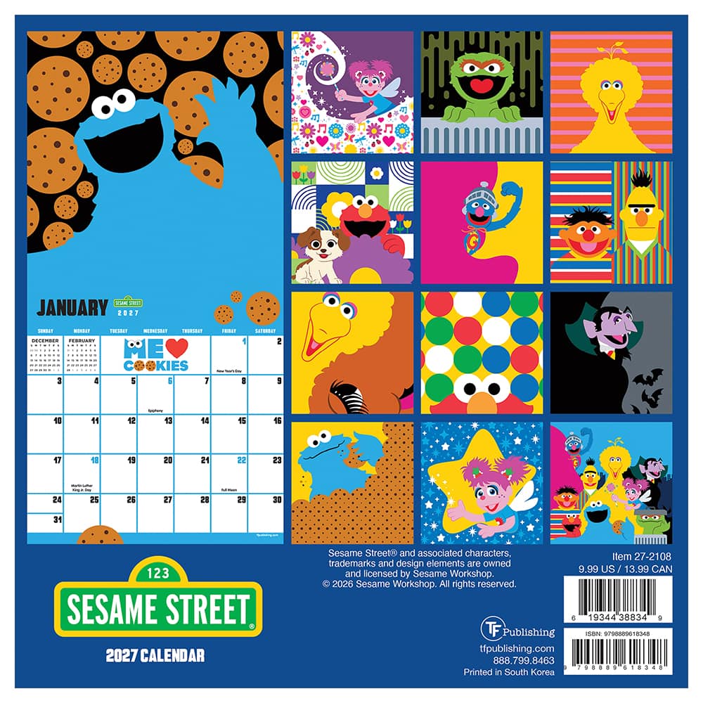 2027 Sesame Street Mini Calendar
