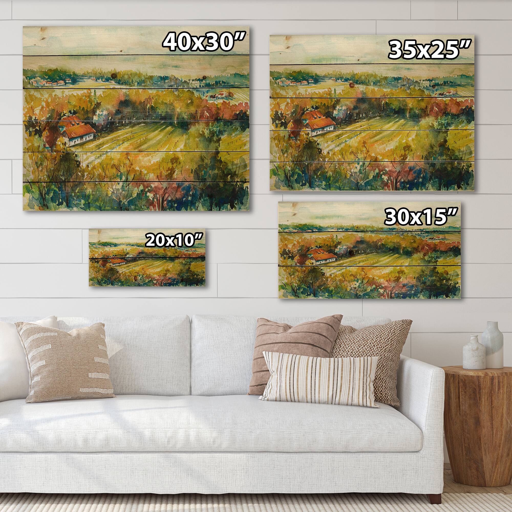 Designart - Rural Autumn Landscape