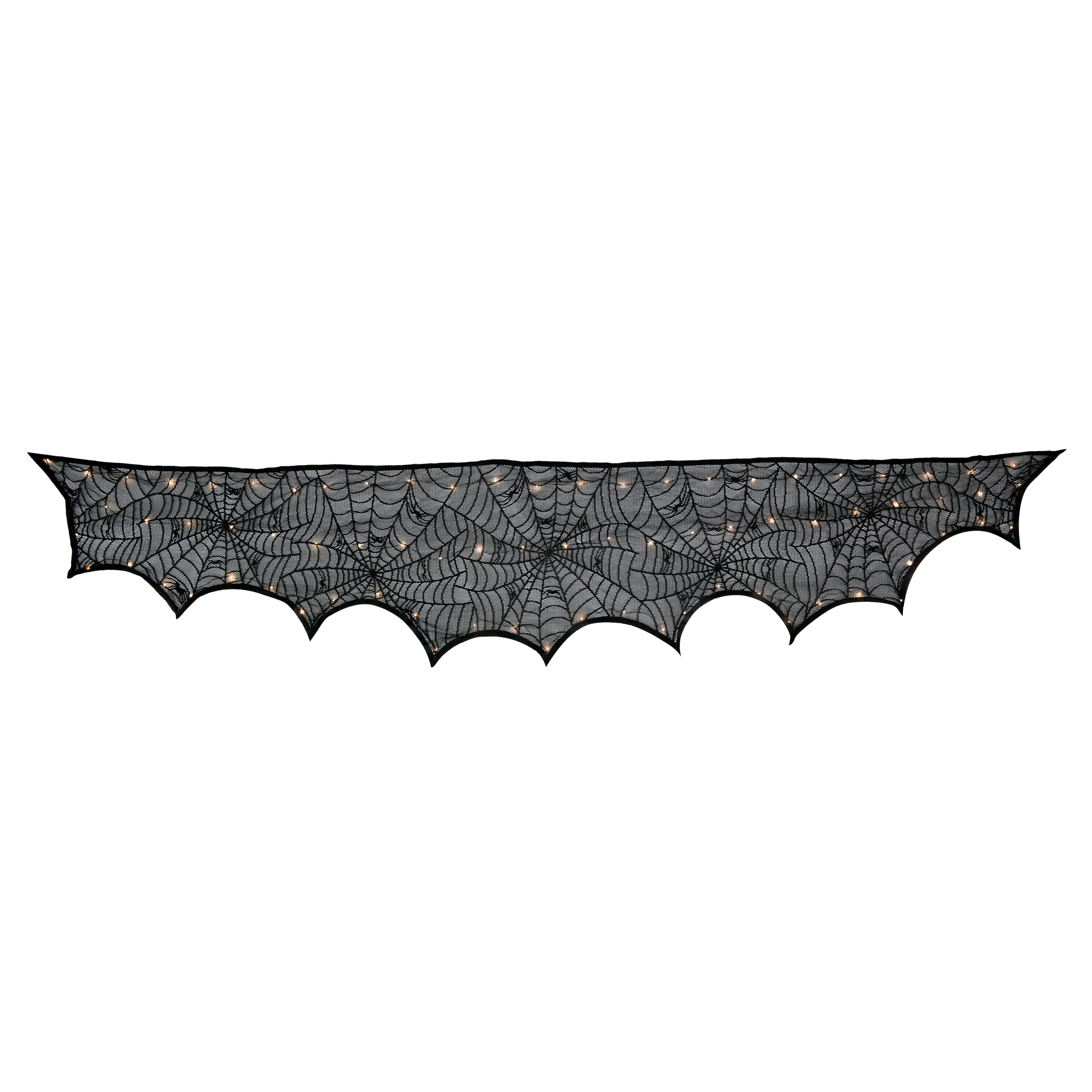 96" Spiderweb LED Lighted Mantel Scarf by Ashland®