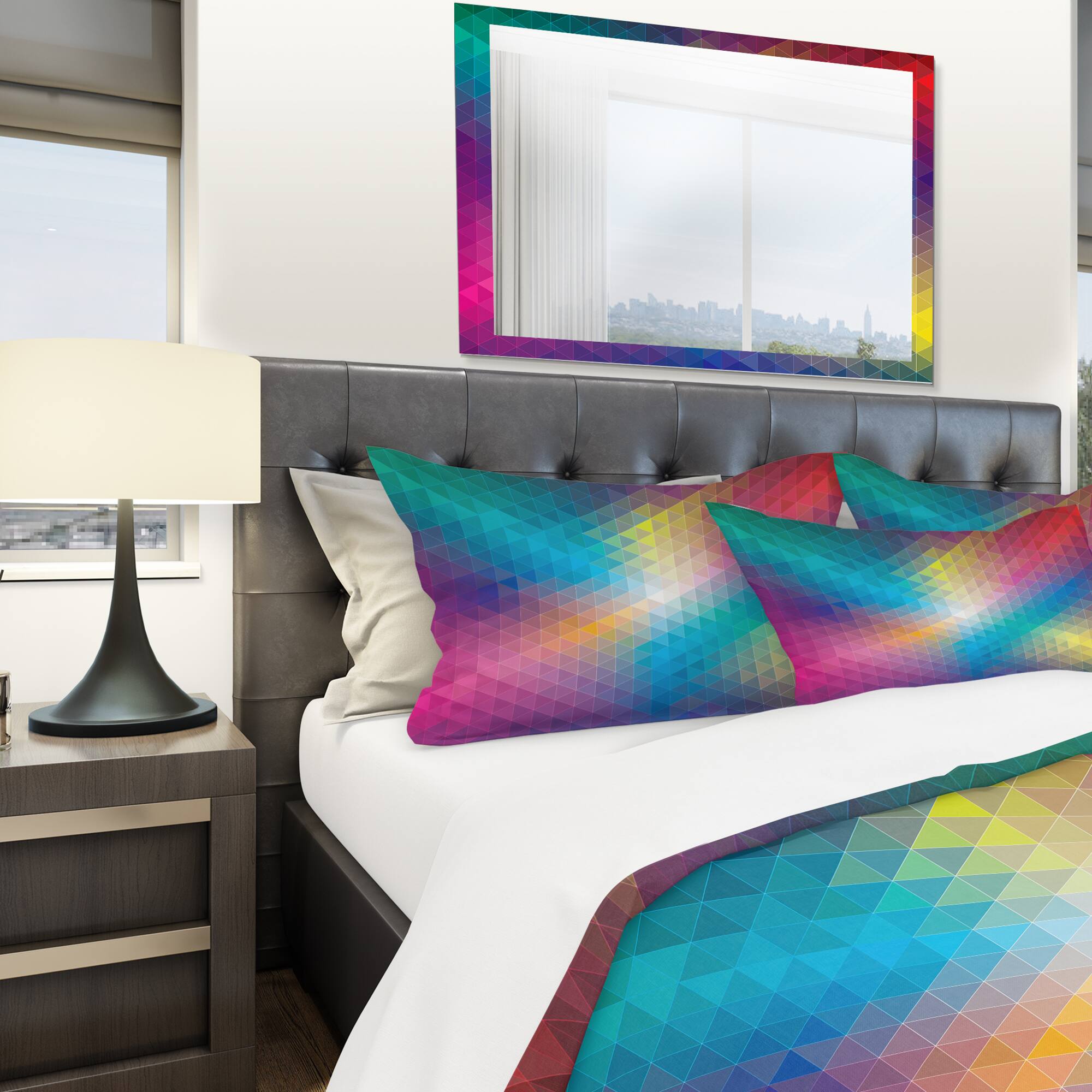 Designart 'Geometric Pattern' Modern & Contemporary Bedding Set