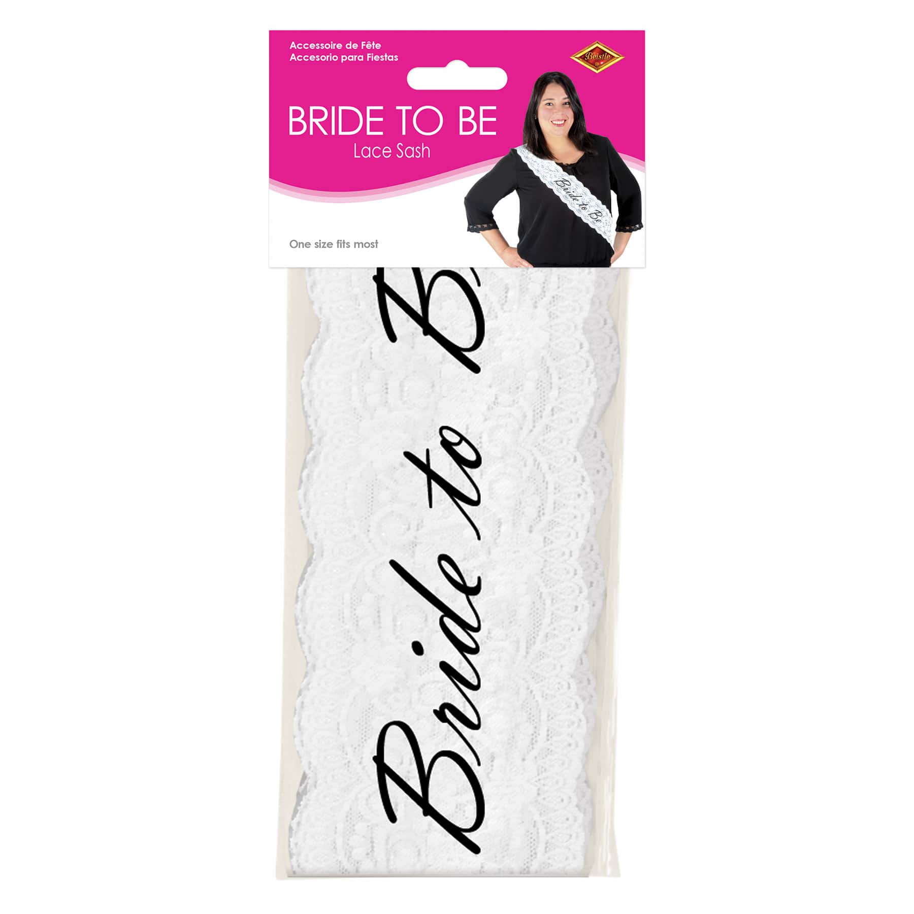 Beistle 28.5" x 4" Bride to Be Lace Sash