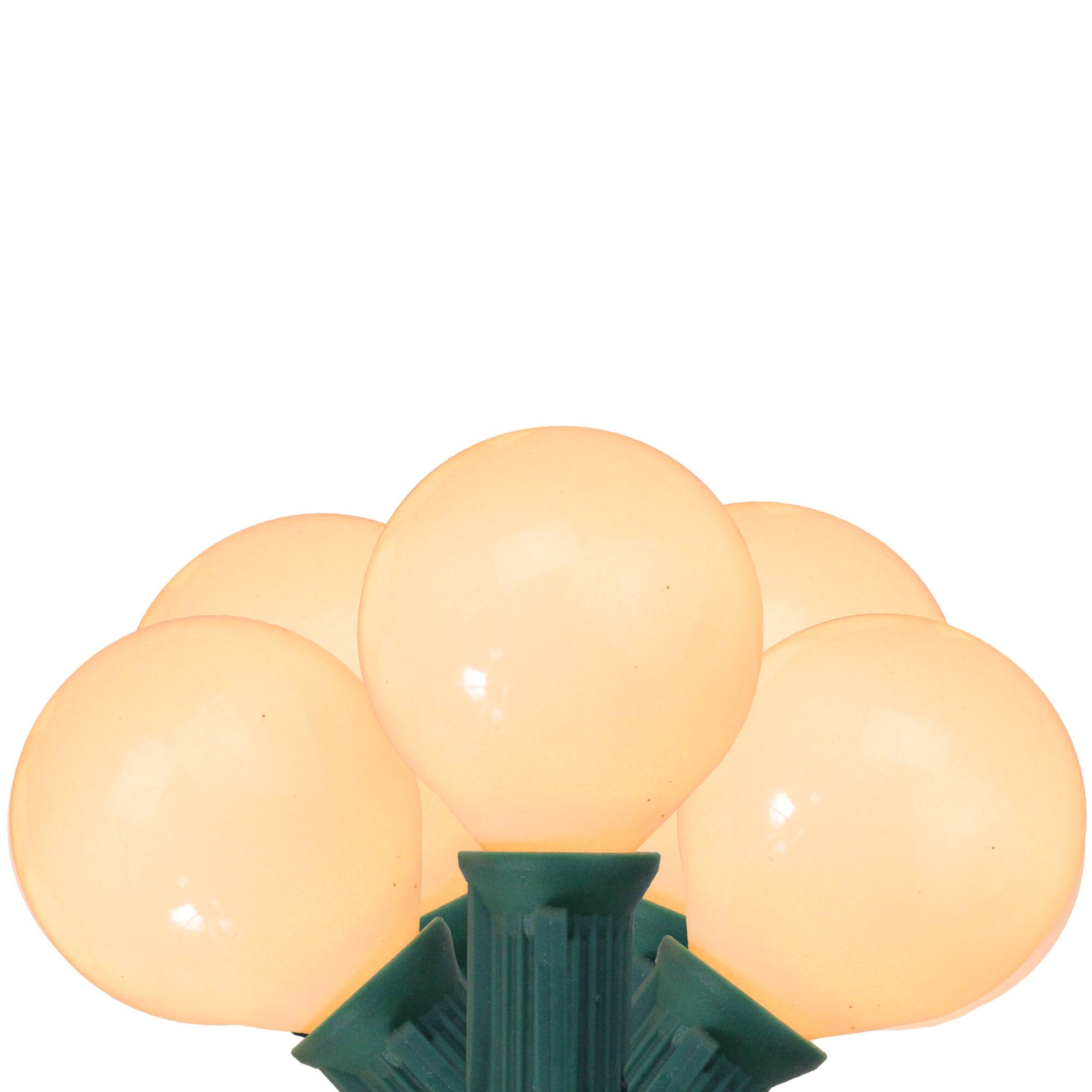 20ct. White Globe Wedding Party Opaque String Lights