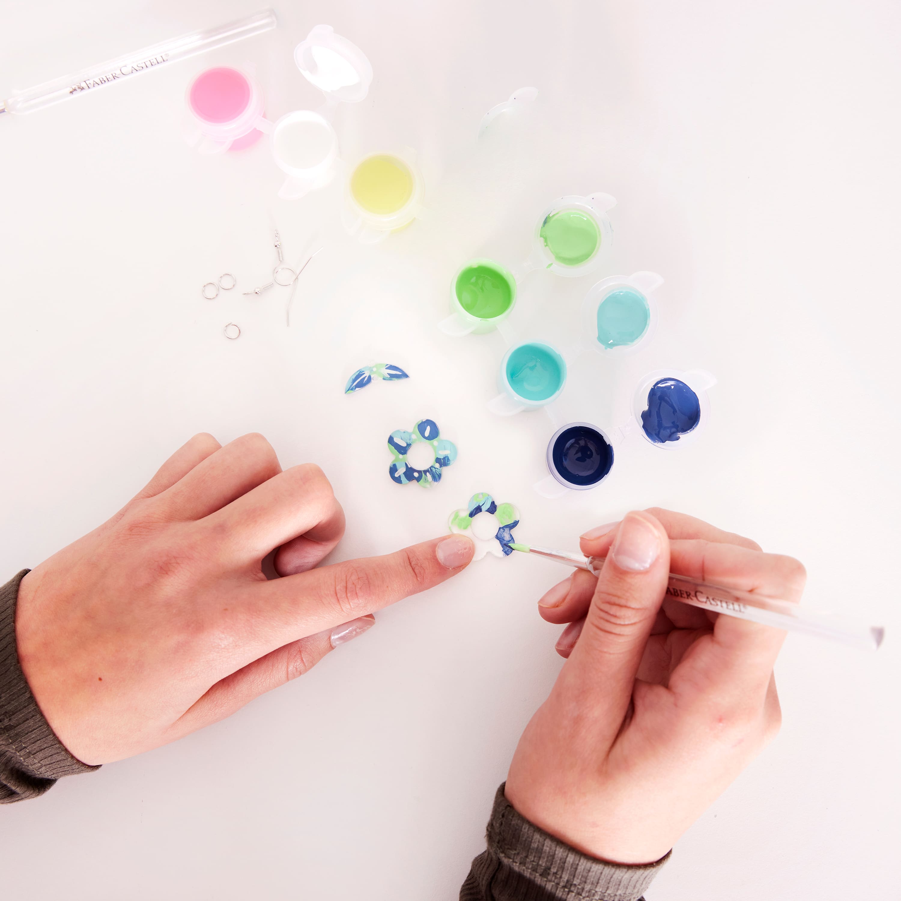 Faber-Castell® Painted Acrylic Earrings