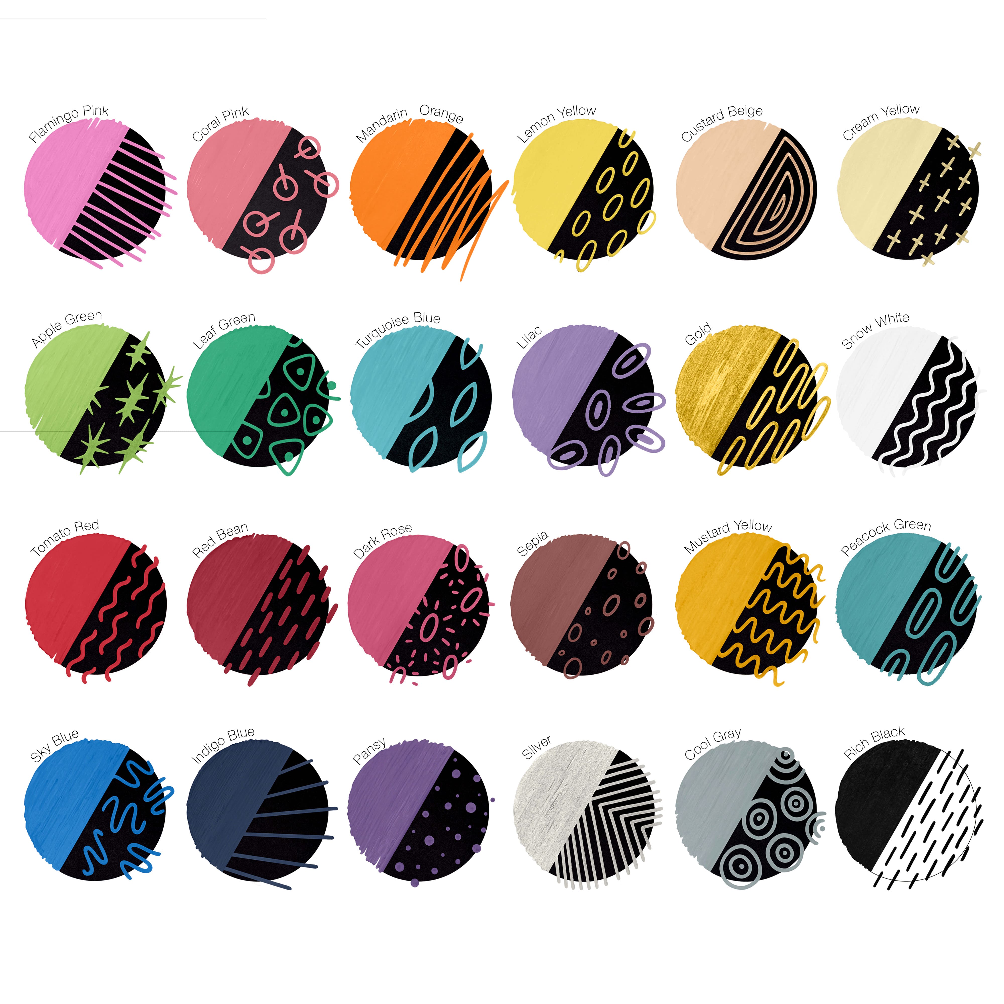 Copic® acrea 24 Colors Marker Set