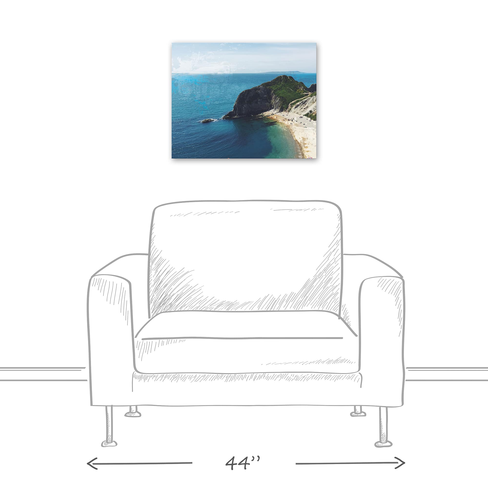 Blue Lagoon 20" x 16" Canvas Wall Art