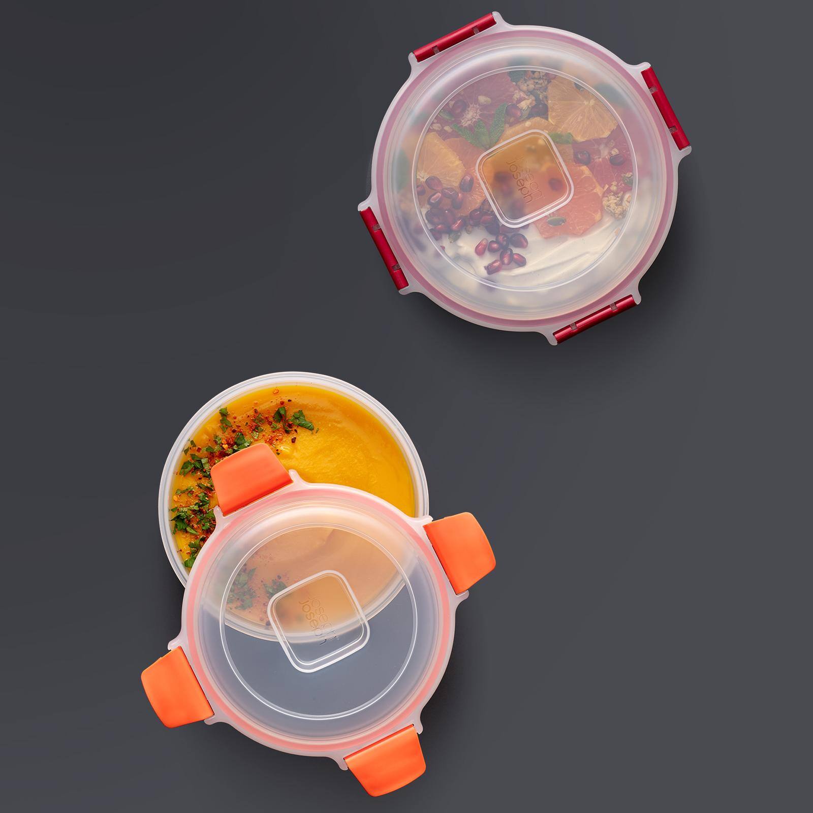 Joseph Joseph Nest Lock 8-piece Round Food Storage Container Set Multicolor