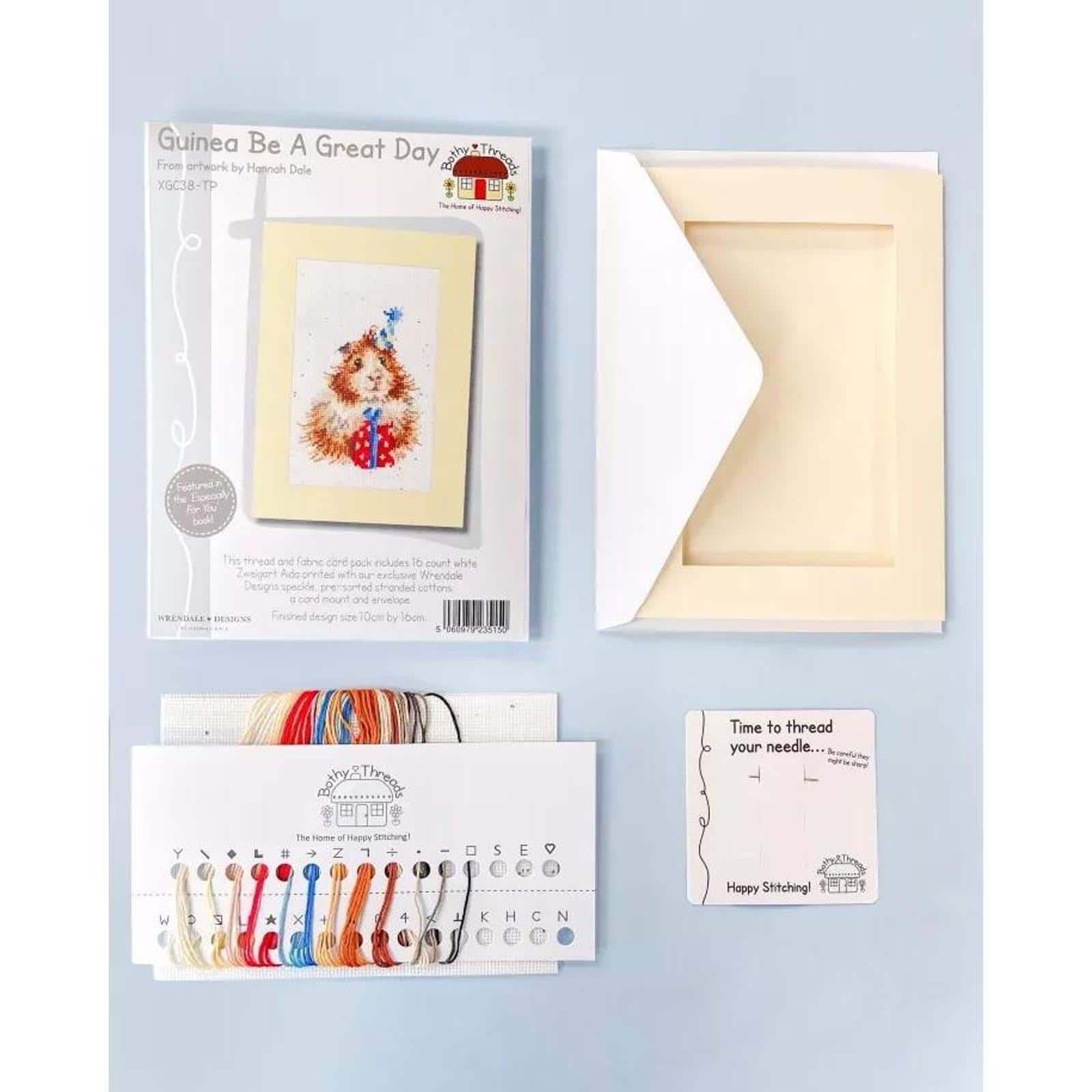 Bothy Threads Guinea Be A Great Day Counted Cross Stitch Card Kit