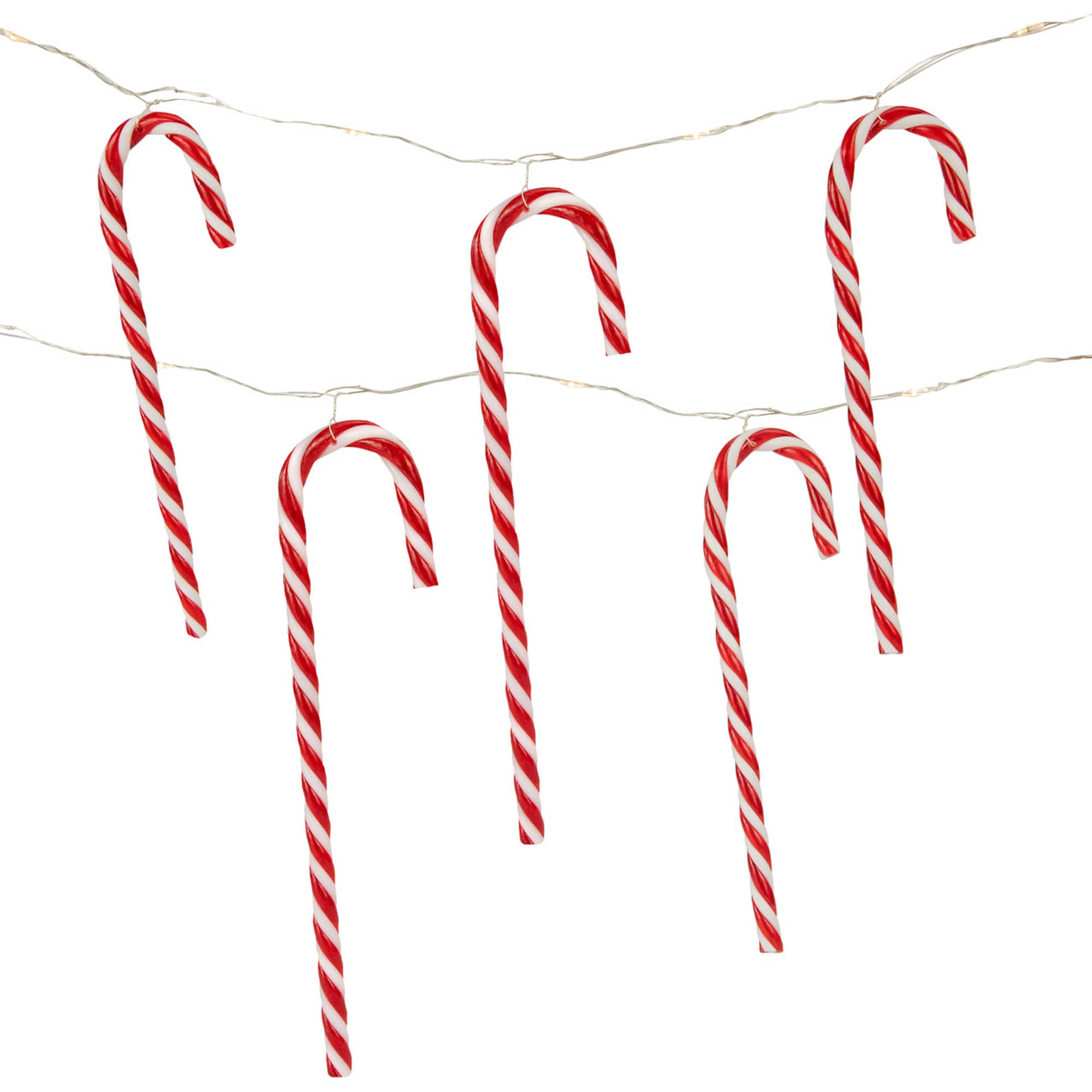Northlight 10ct. LED Micro Fairy Candy Cane Christmas Lights in Red/White | 3 ft | Michaels®