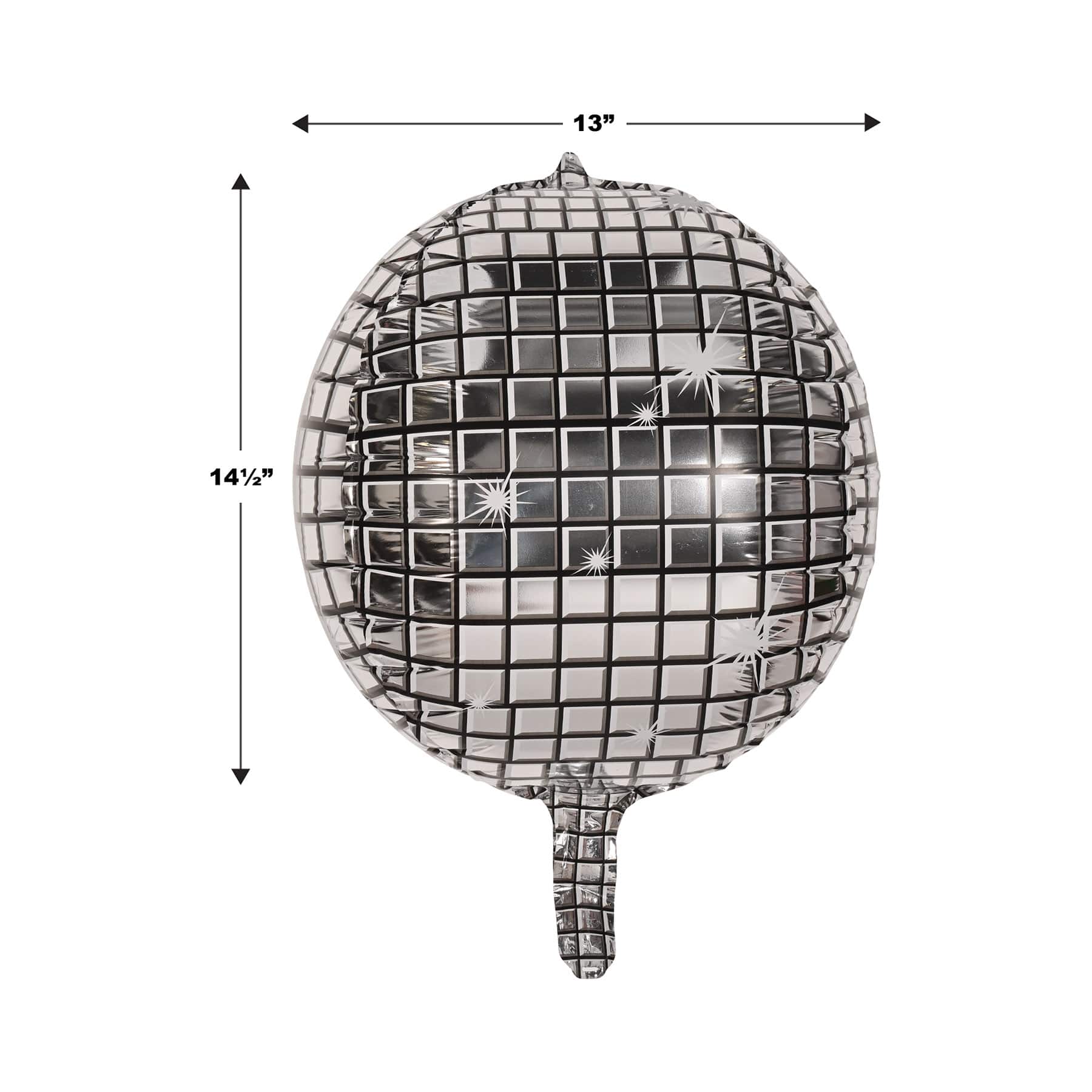 Beistle 14.5" x 13" Disco Ball Balloons, 6ct.