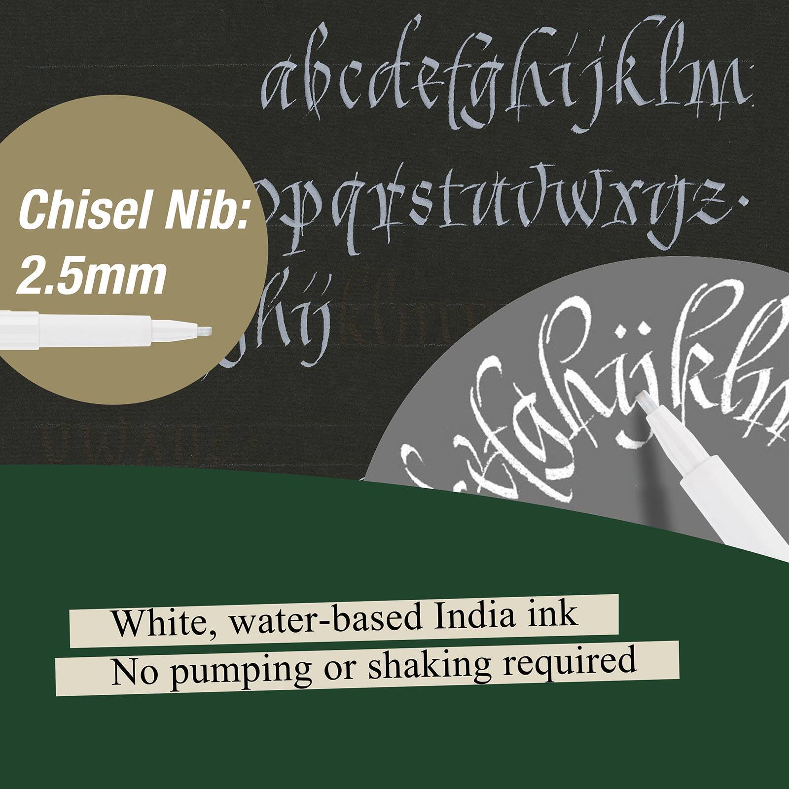 Faber-Castell® PITT® White Calligraphy Artist Pen