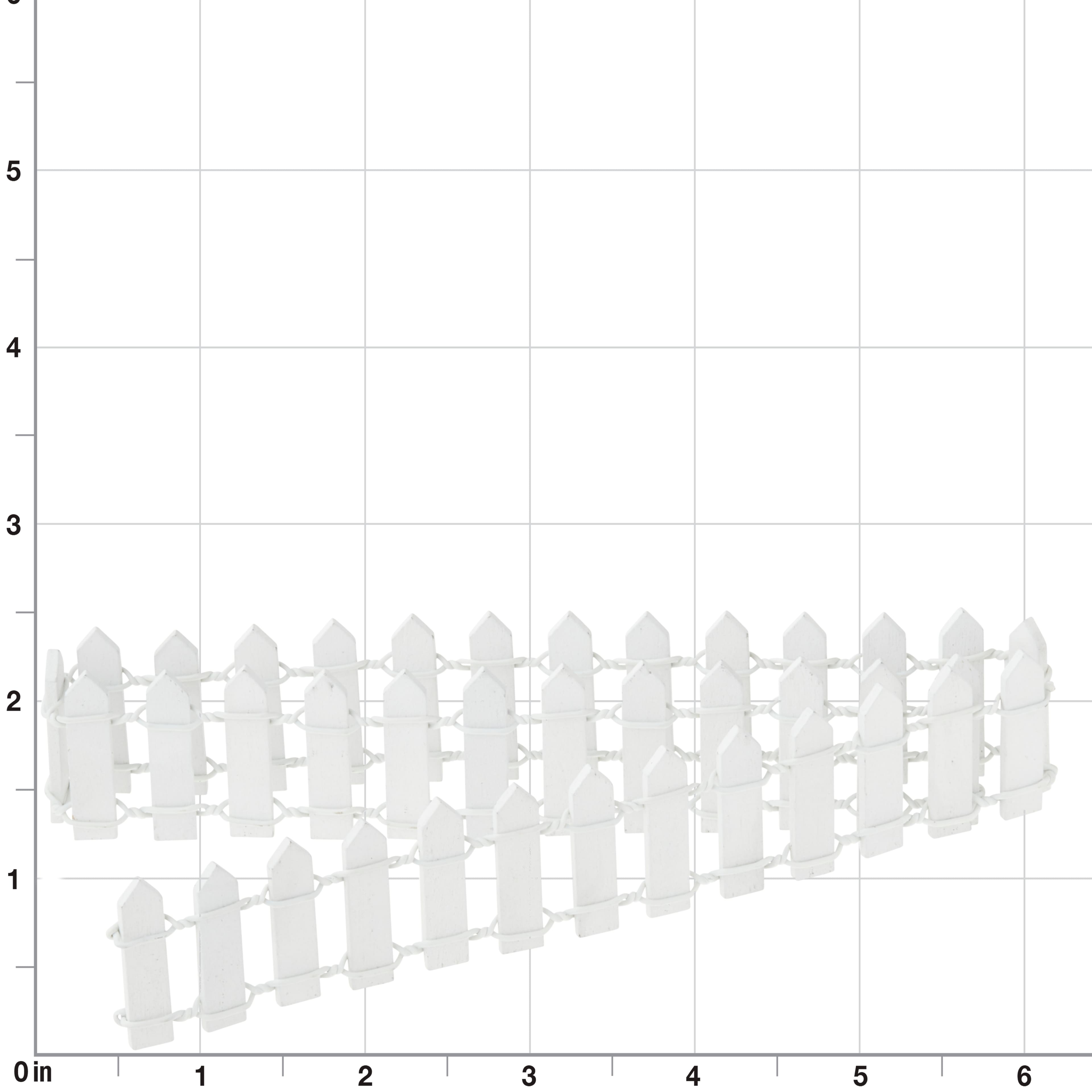 White Mini Wooden Fence by Make Market®