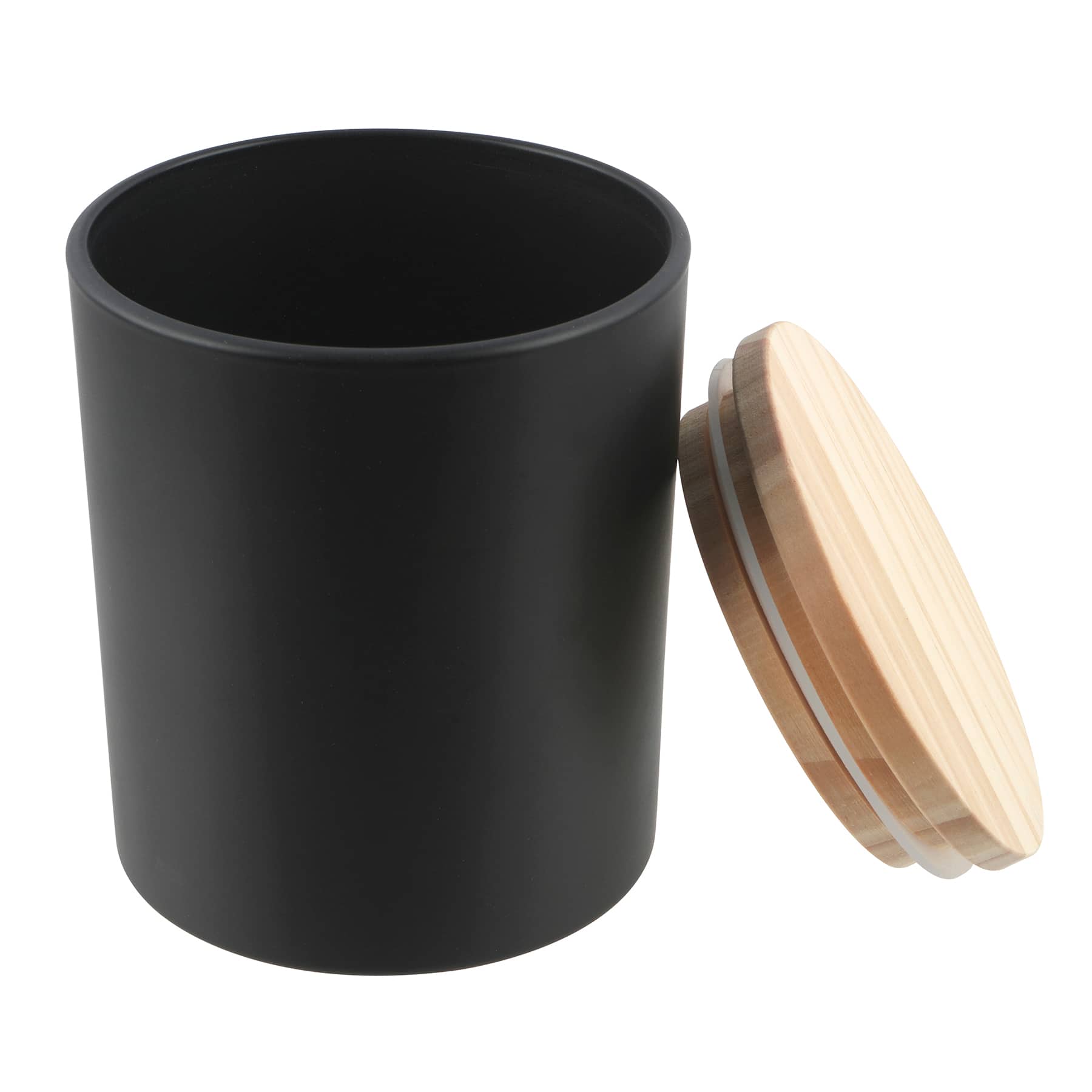 6 Packs: 2 ct. (12 total) 8oz. Frosted Black Candle Jars by Make Market®